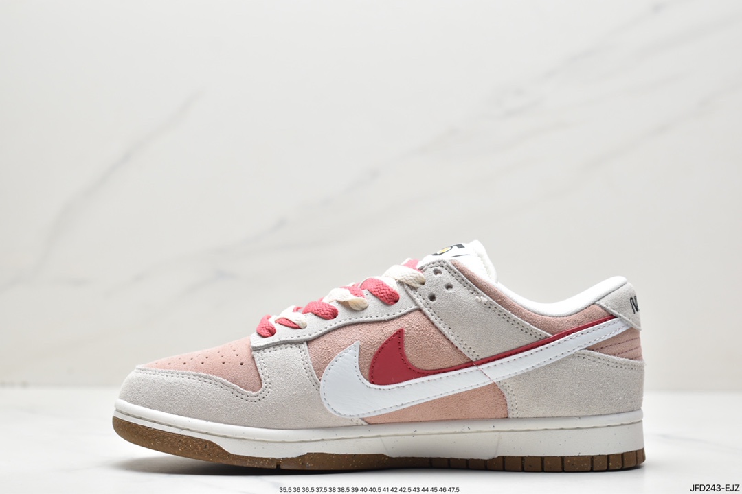 SB Dunk Low SE”85 Double Swoosh/Grey/Pink/Rabbit”扣篮系列低帮板鞋“麂皮浅灰粉红双钩小兔”DO9457-117