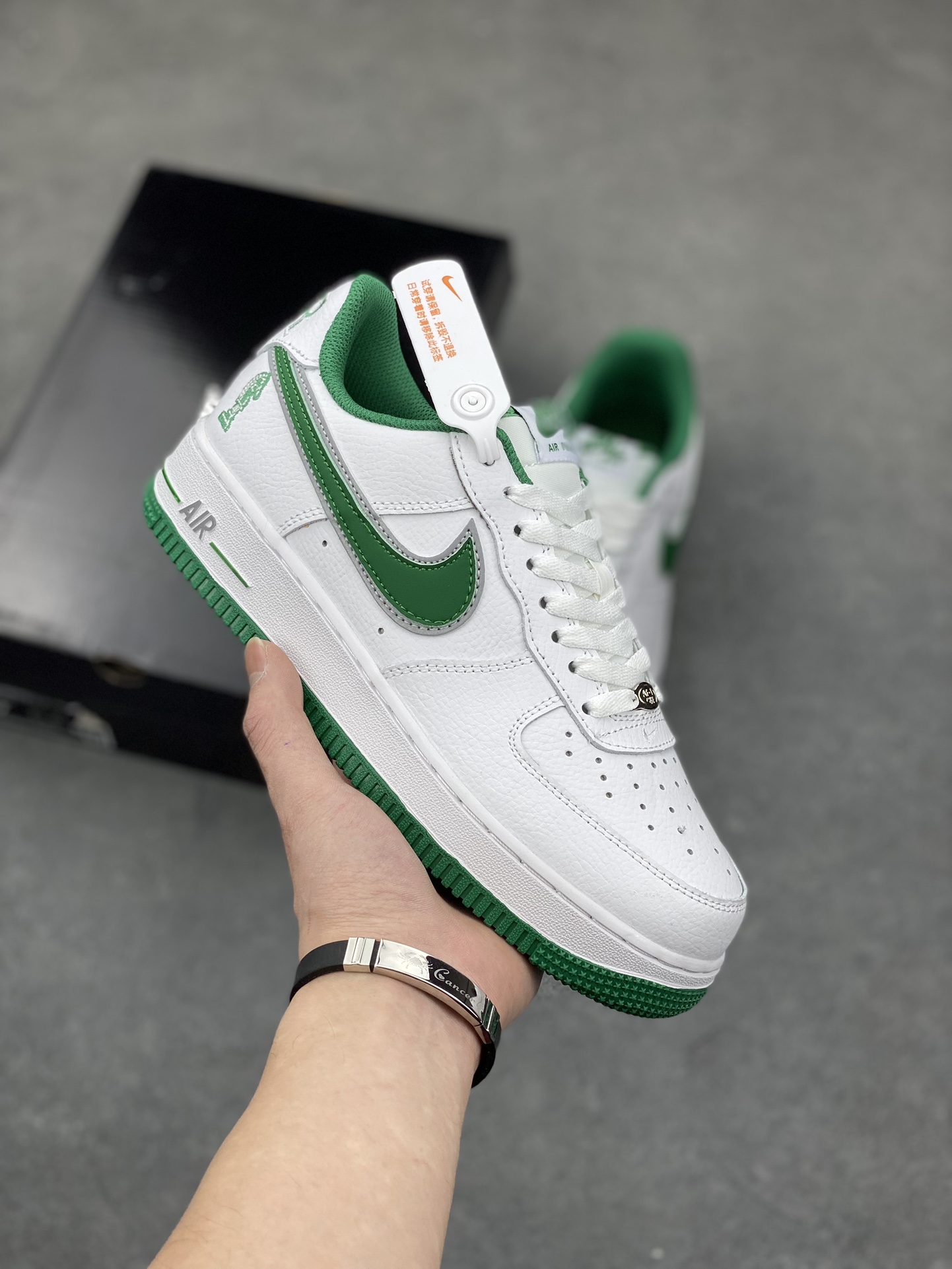 Nike Air Force 1 Low White/Green FB9128-100, Full-Length Air Cushioning 2 i1678568130 590 0