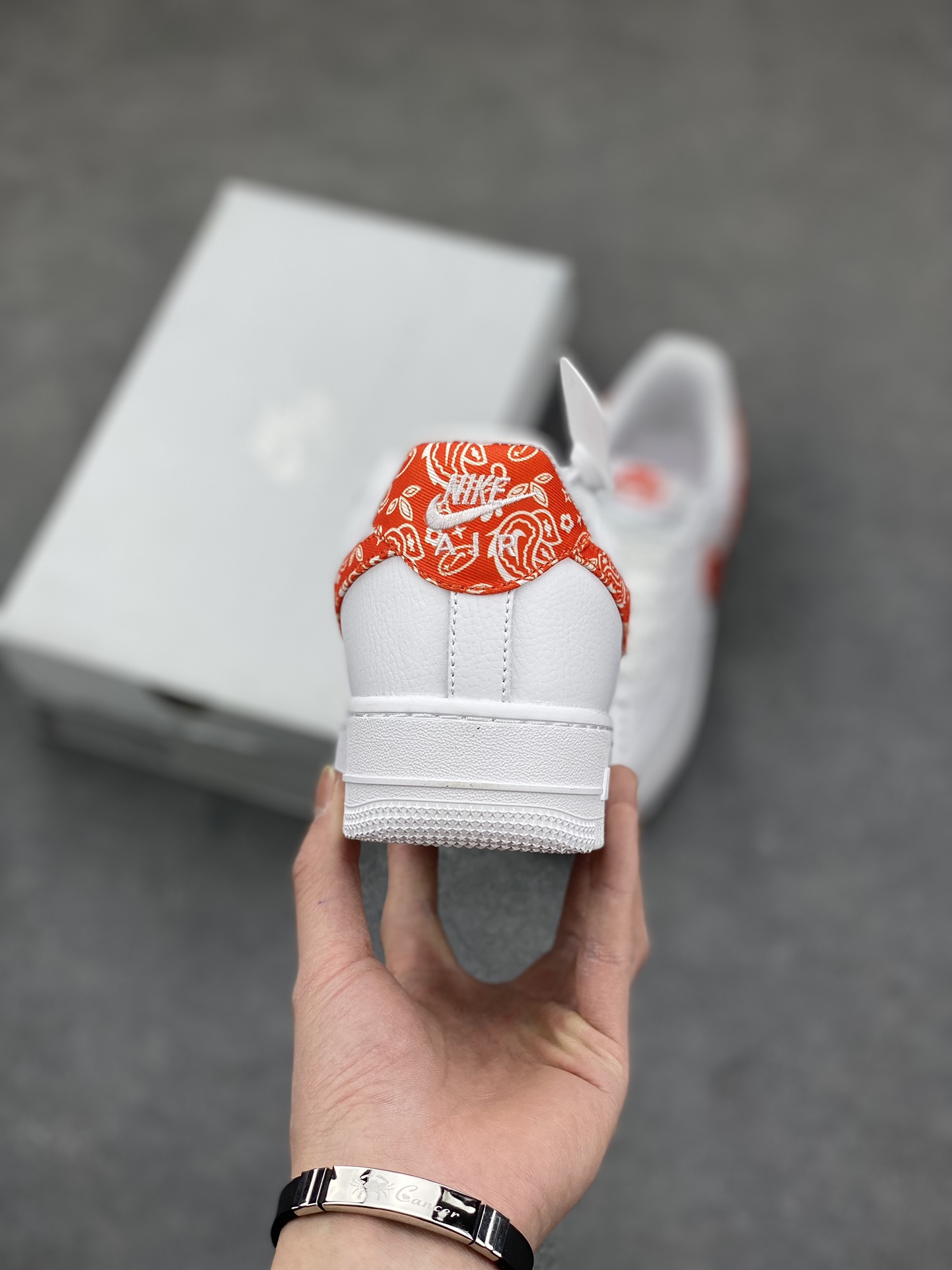 Nike Air Force 1 Low Red White Paisley Casual Sneakers - Iconic Style 5 i1678569485 3958 3