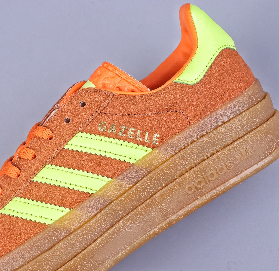 Adidas Originals Gazelle Bold HQ6891 Clover thick-soled casual non-slip wear-resistant low-top sneakers