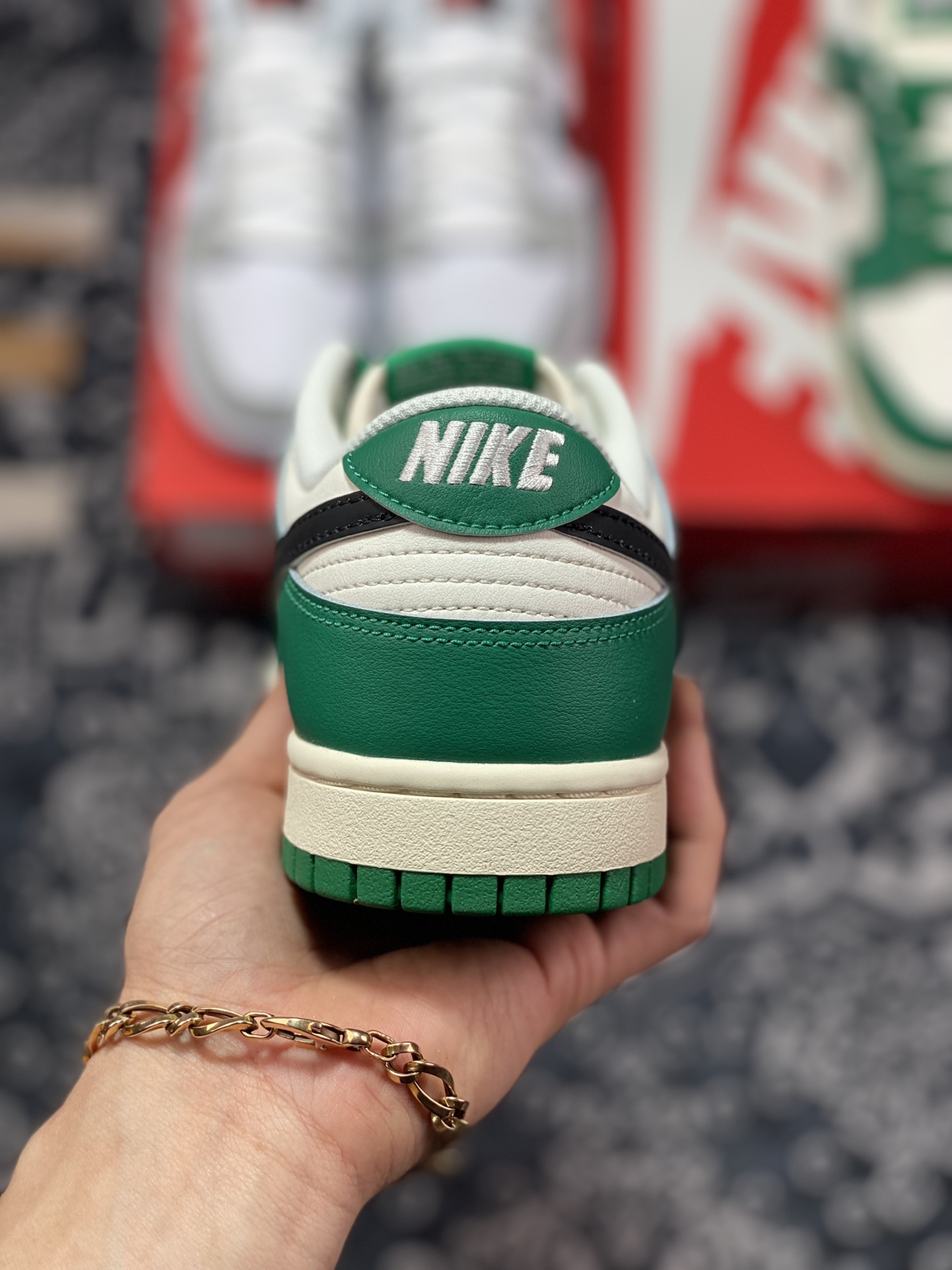 Nike SB Dunk Low”Lottery”扣篮系列低帮“白深绿黑刮刮乐钩子”DR9654-100