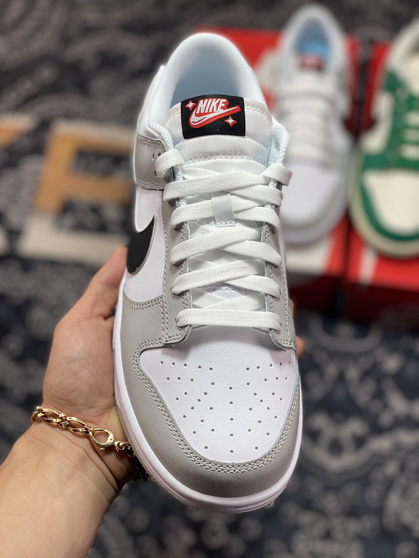 Nike SB Dunk Low”Lottery”扣篮系列低帮滑板板鞋“浅灰灰白黑刮刮乐”DR9654-001