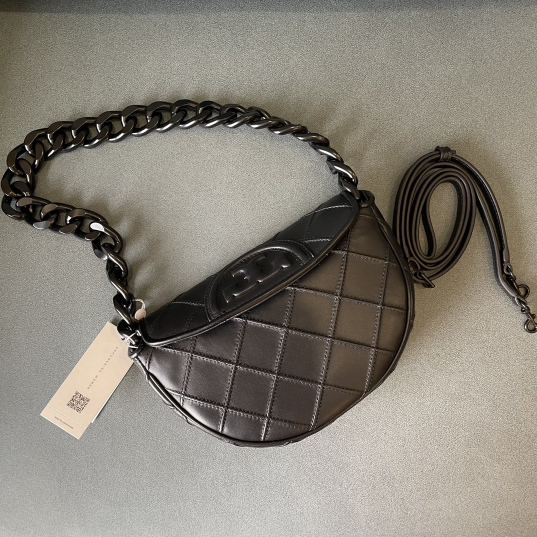 Tory Burch FLEMING 迷你软皮新月包