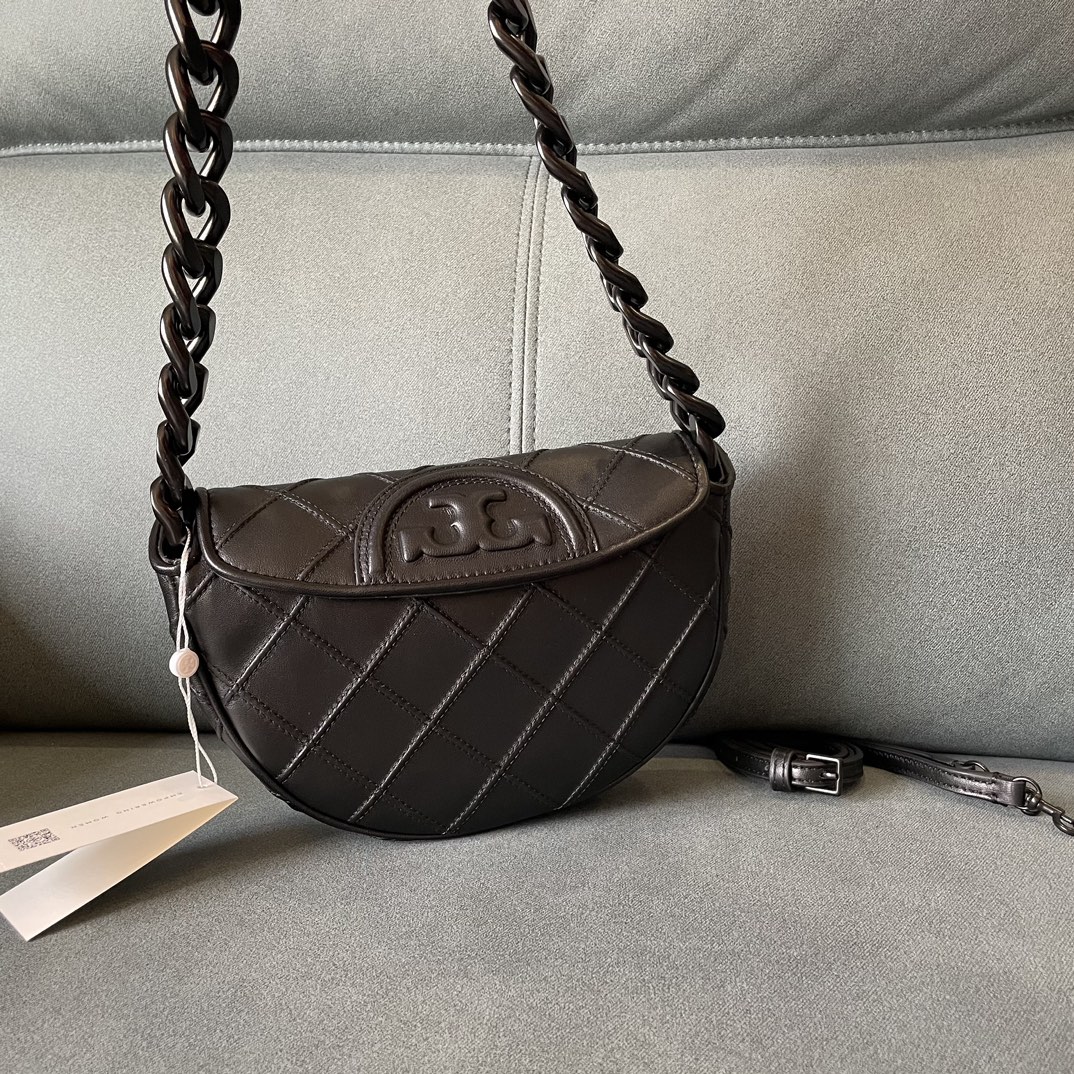 Tory Burch FLEMING 迷你软皮新月包