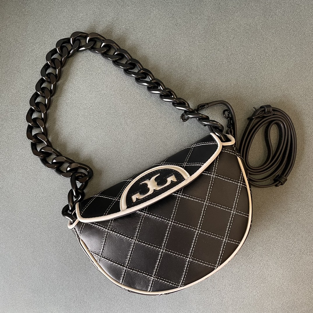 Tory Burch FLEMING 迷你软皮新月包