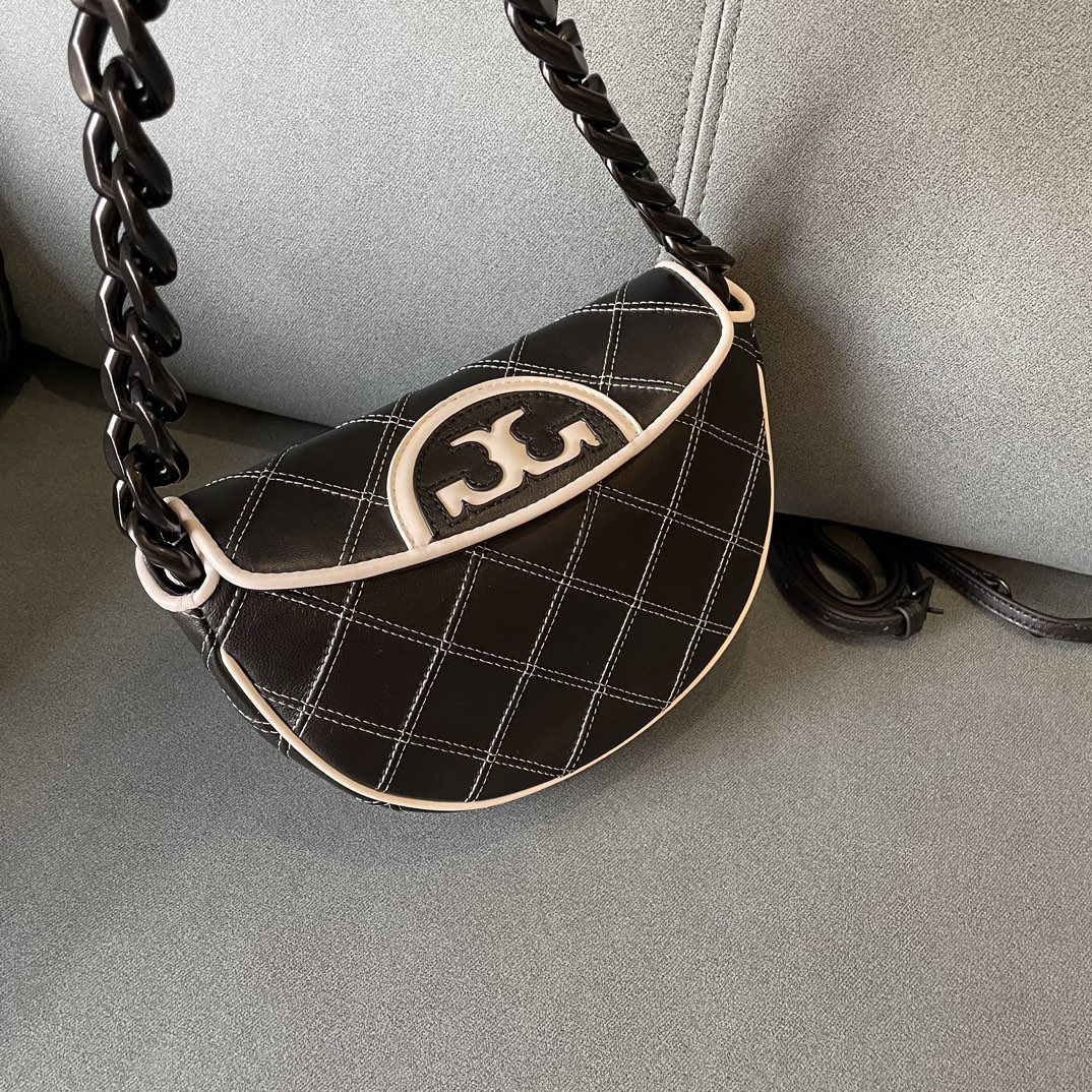 Tory Burch FLEMING 迷你软皮新月包