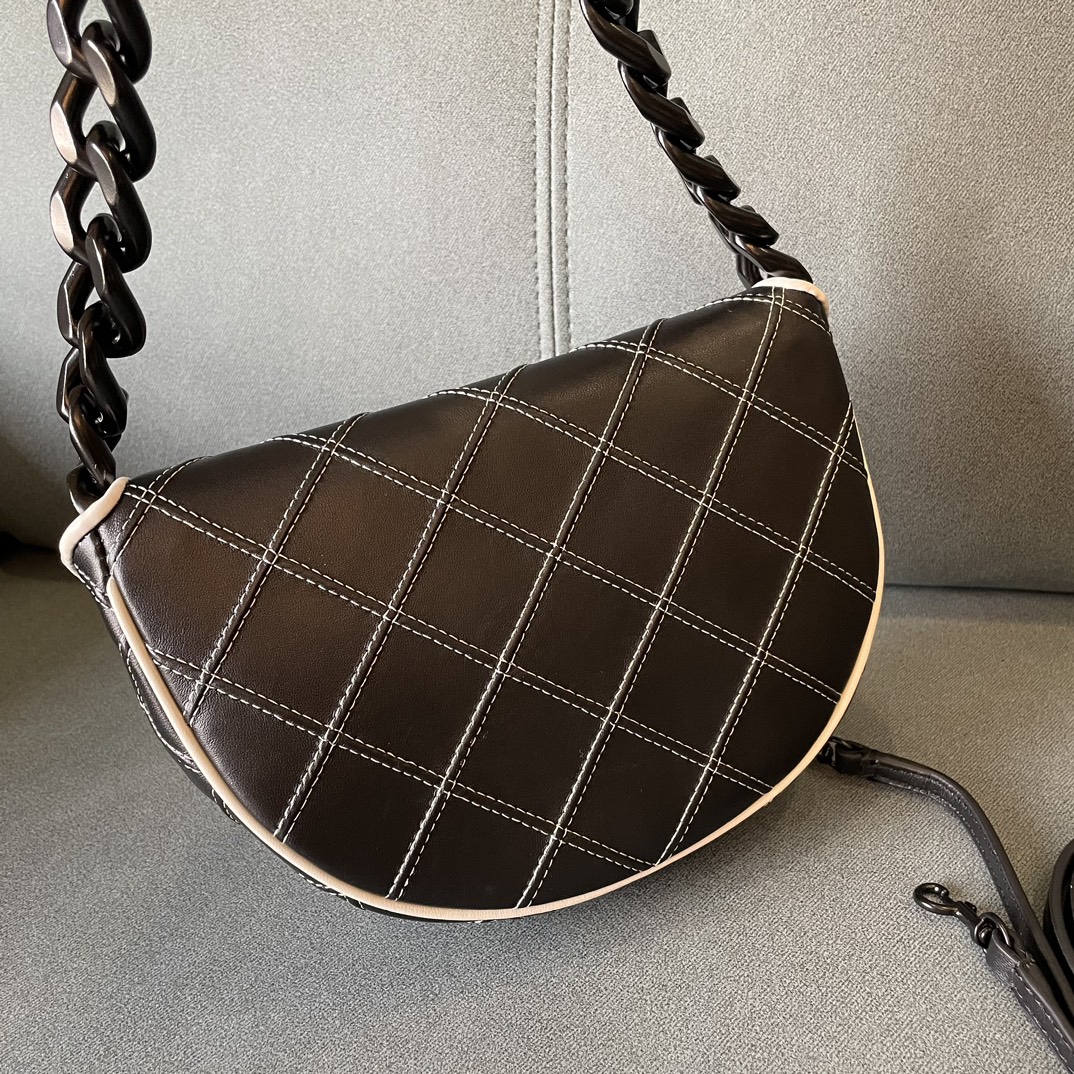 Tory Burch FLEMING 迷你软皮新月包