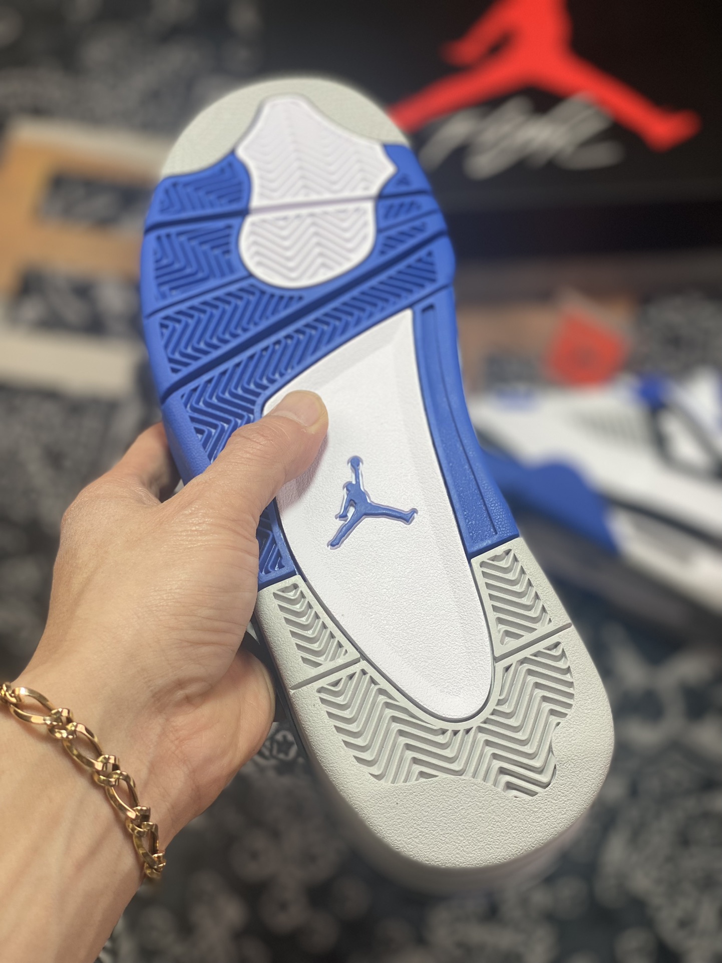 Air Jordan 4 ”Motorsports” 赛车蓝 纯原市场最高工艺复刻 308497-117