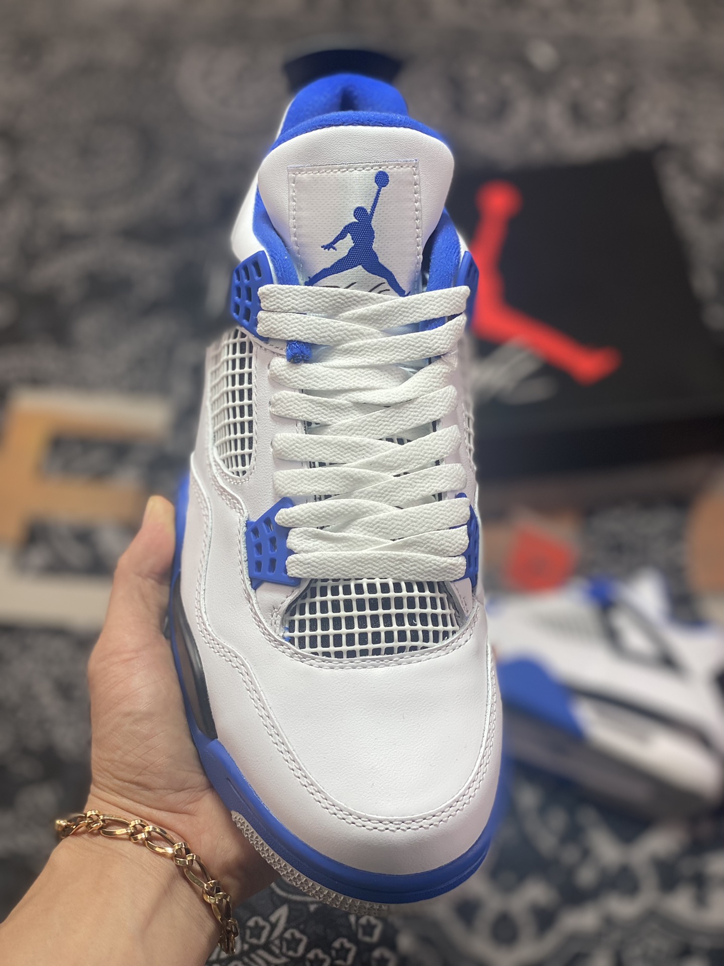 Air Jordan 4 ”Motorsports” 赛车蓝 纯原市场最高工艺复刻 308497-117