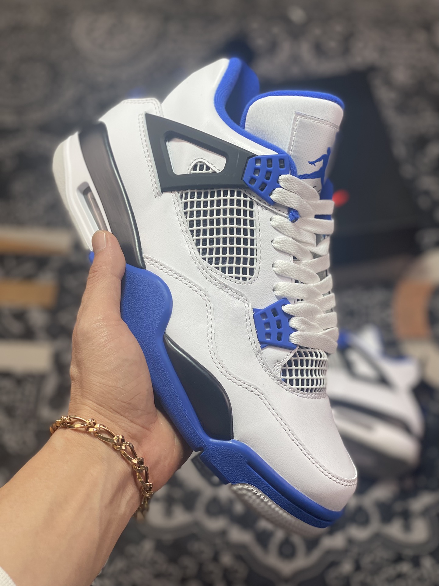 Air Jordan 4 ”Motorsports” 赛车蓝 纯原市场最高工艺复刻 308497-117