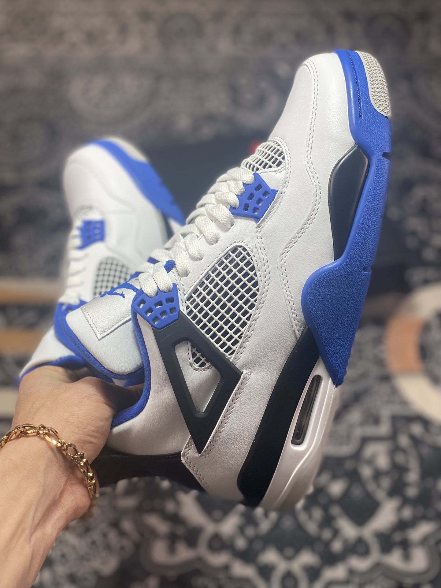 Air Jordan 4 ”Motorsports” 赛车蓝 纯原市场最高工艺复刻 308497-117