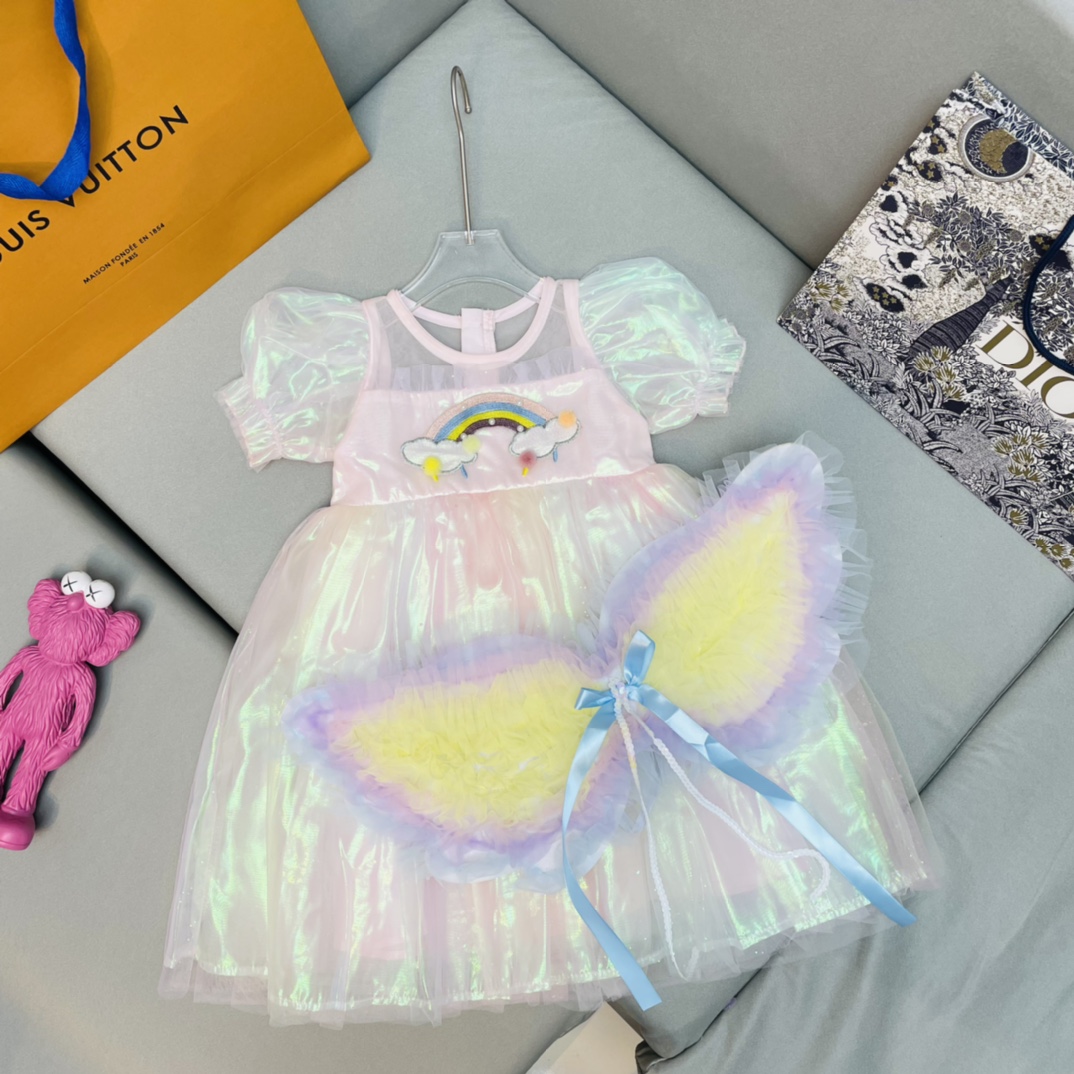 Chloe Rainbow Wings and Clothes: Super-Pretty, High-Quality, Pure Cotton - 图片 1