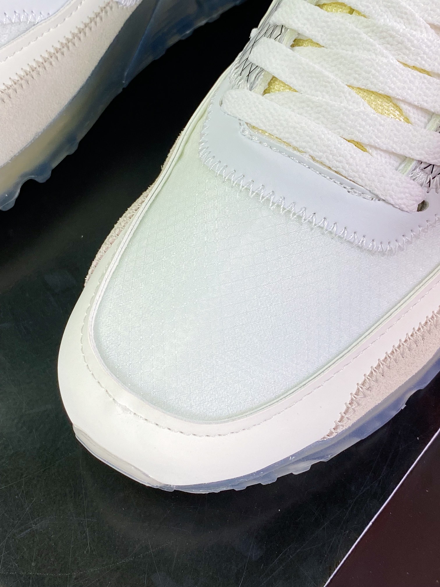 350 Off-White x 【Nike】 Air Max 90 ” Ice 10X THE TEN”初代“OW白灰冰蓝橘”AA7293-100