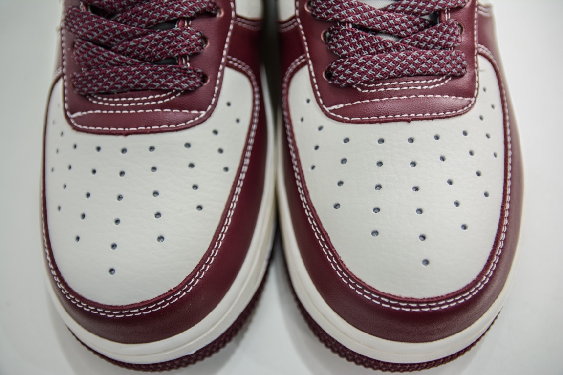 220 春季爆款 Nike Air Force 1 Low ’07 米酒红马克线 满天星配色 JH6969-281