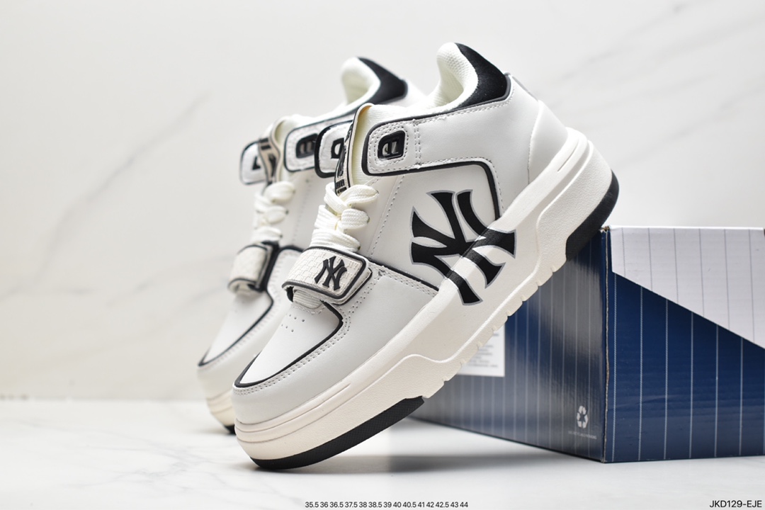 MLB Chunky Liner Senior Shoes Series NY Print New York Yankees Increased Thick Sole Versatile Casual Shoes 3ASXLMB3N (GP002C)