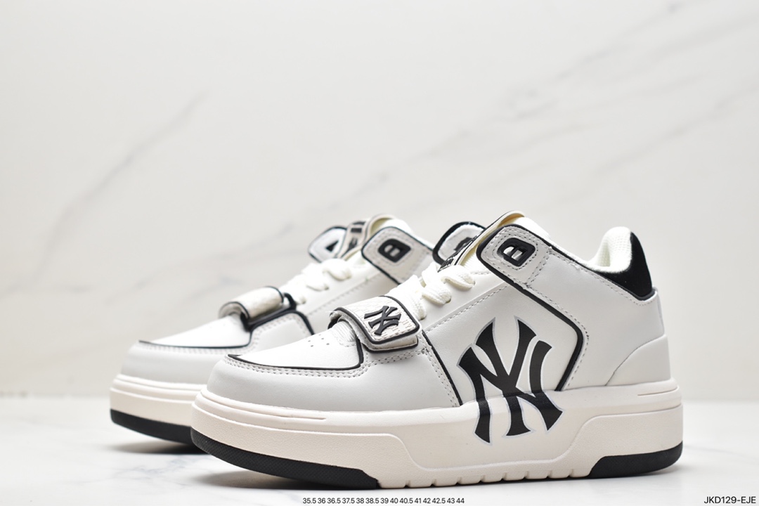 MLB Chunky Liner Senior Shoes Series NY Print New York Yankees Increased Thick Sole Versatile Casual Shoes 3ASXLMB3N (GP002C)