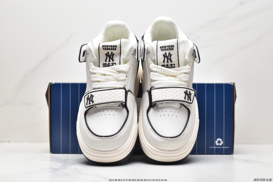 MLB Chunky Liner Senior Shoes Series NY Print New York Yankees Increased Thick Sole Versatile Casual Shoes 3ASXLMB3N (GP002C)