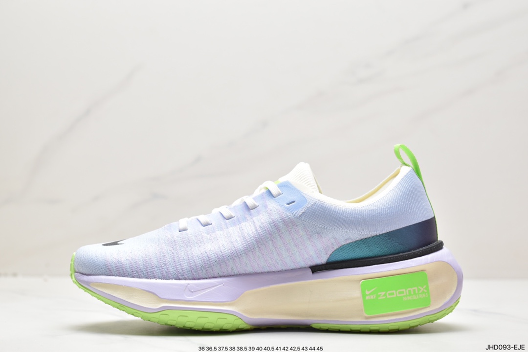 耐克NIKE ZOOMX INVINCIBLE RUN FK3 短跑马拉松系带慢跑鞋 DR2615-001