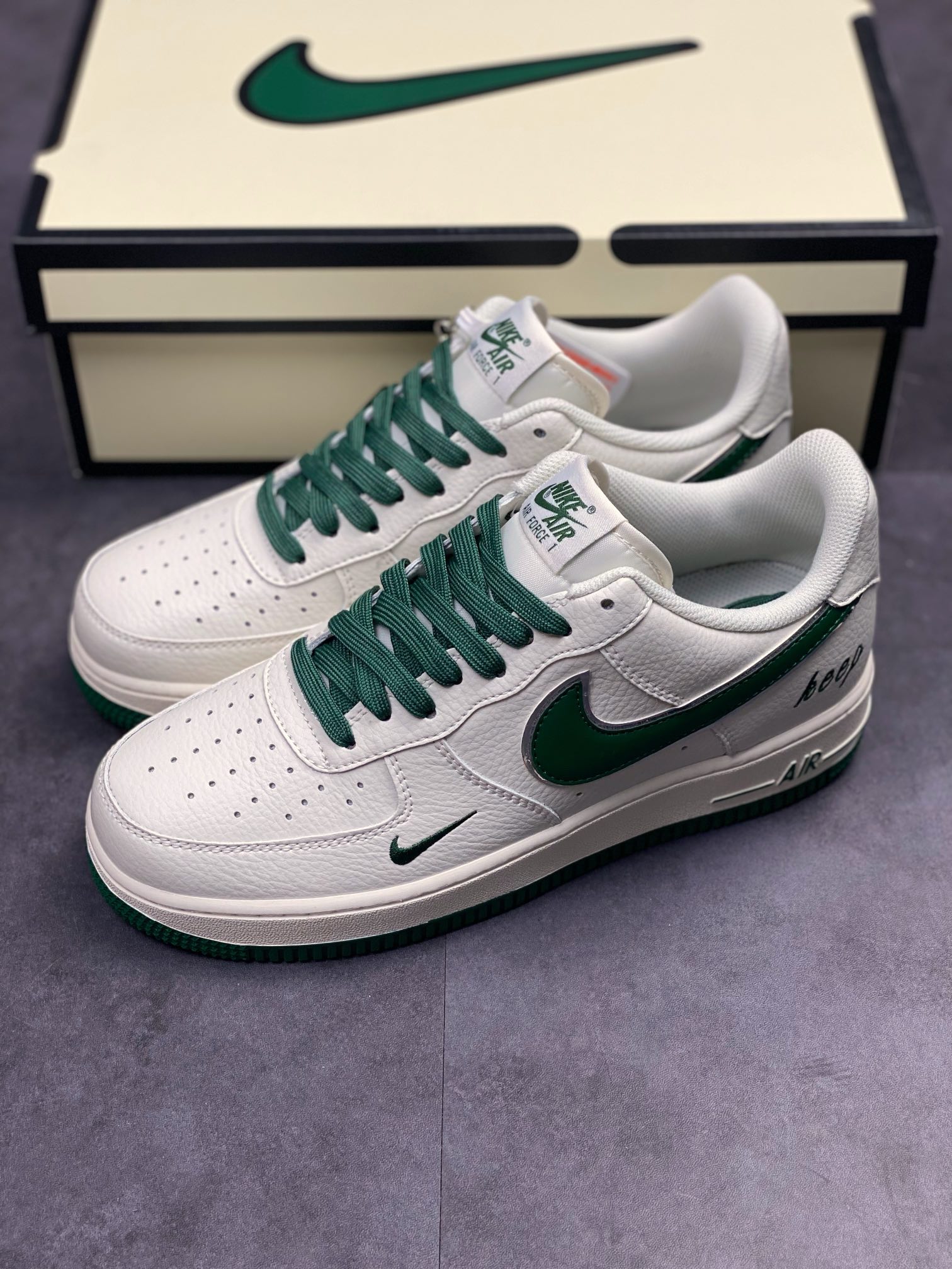 250 Nike Air Force 1 Low 07 白绿刺绣 BM1996-066