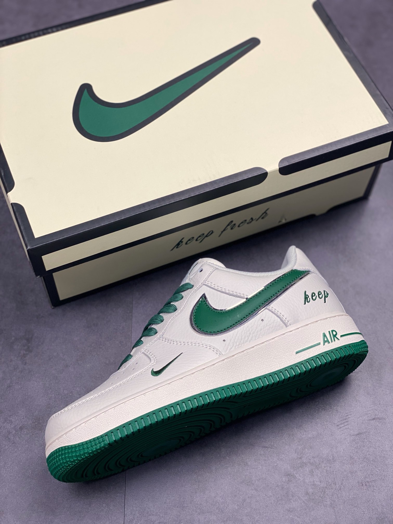 250 Nike Air Force 1 Low 07 白绿刺绣 BM1996-066