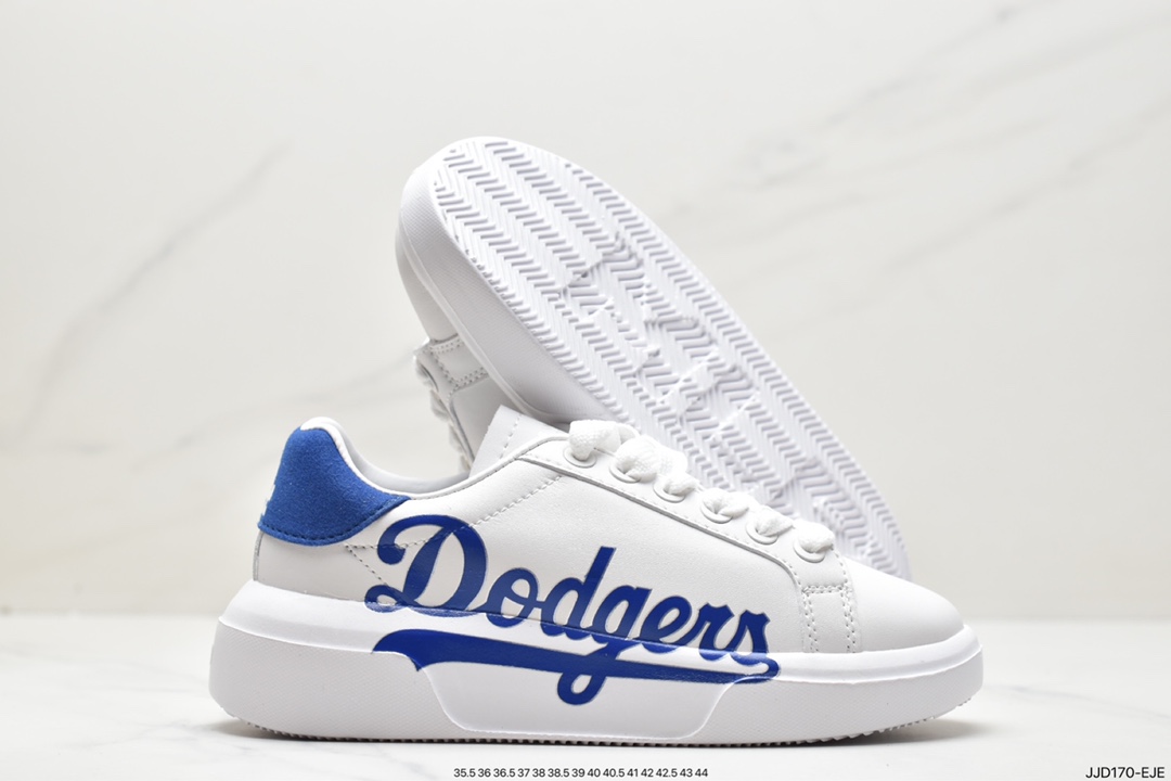 The sports brand of MLB Korea F&F uses high-quality lightweight fiber transfer film leather and breathable mesh upper materials