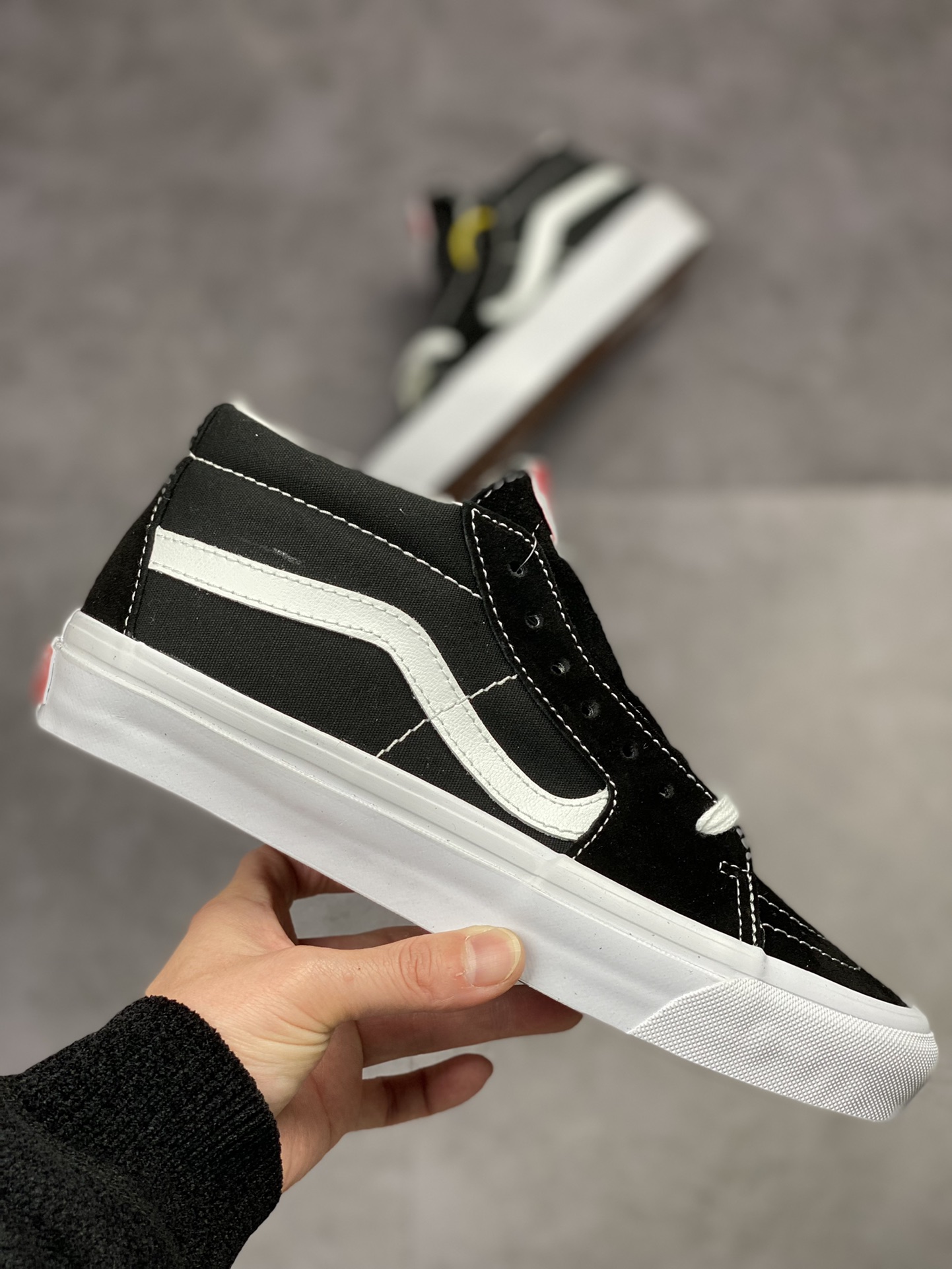 160  VANS OG SK8 MID LX 范斯 高端支线 黑白中帮男女滑板鞋VN0A4BVCBA2