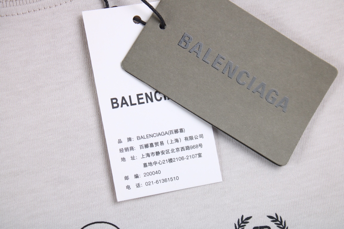 170 Balenciaga巴黎 2023 满logo标志T恤