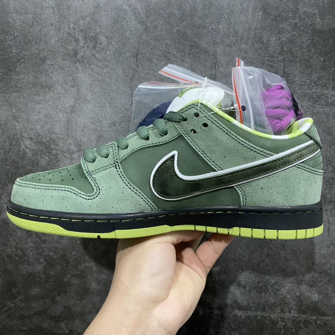 图片[2]-Concepts x NK SB Dunk Low \”Green Lobster\”联名绿龙虾 S2纯原生产线出品n#独家原版原盒开模打造n#原厂织唛标 一致匹配原版n#原楦原纸板开发 匹配原版98%以上n#后跟垫棉独家呈现 后跟反口里弧度正确n#全新后跟电绣 电绣针数与正品一致n#原厂皮料 质感无敌货号：BV1310-337 Size：36 36.5 37.5 38 38.5 39 40 40.5 41 42 42.5 43 44 44.5 45 46-莆田鞋批发中心