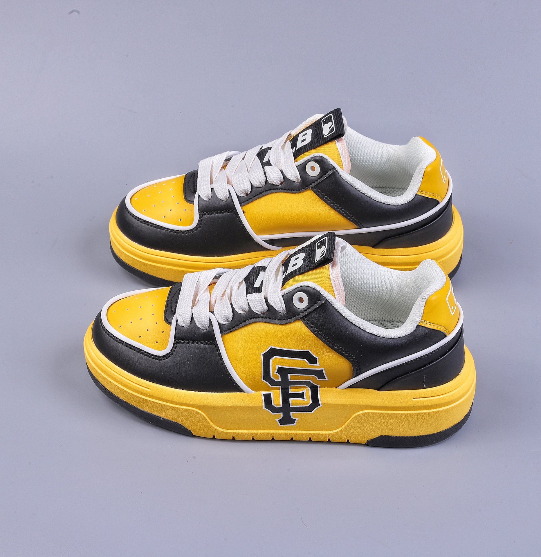 MLB Chunky Liner senior shoe series low-top dad style lightweight increased thick sole versatile casual sports jogging shoes