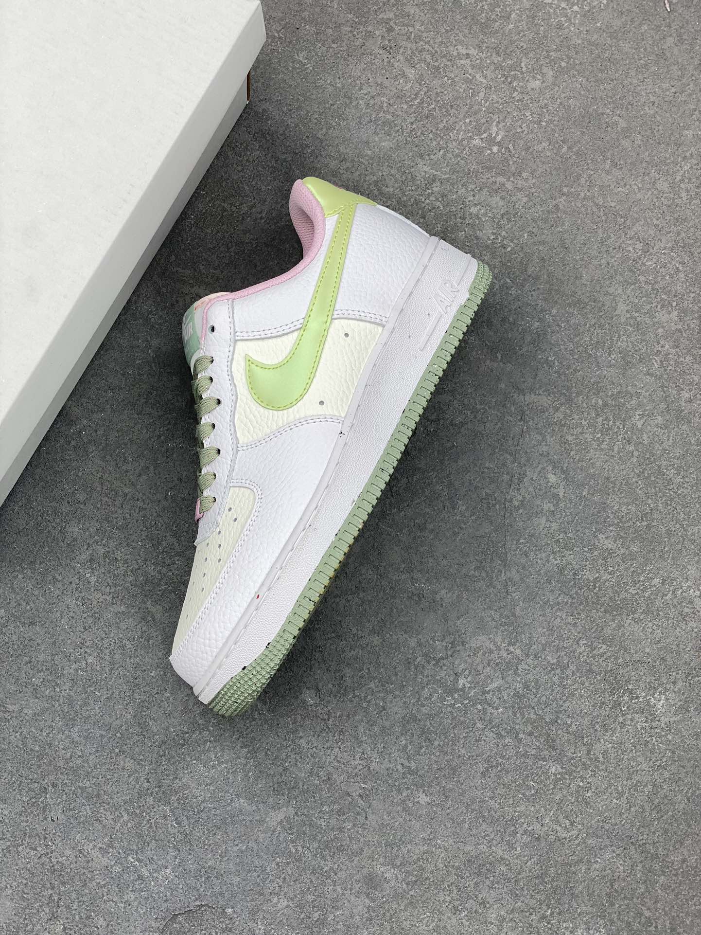 Nike Air Force 1 Low White Yellow Green Pink Women's Casual Shoes 8 i1678667873 18 6