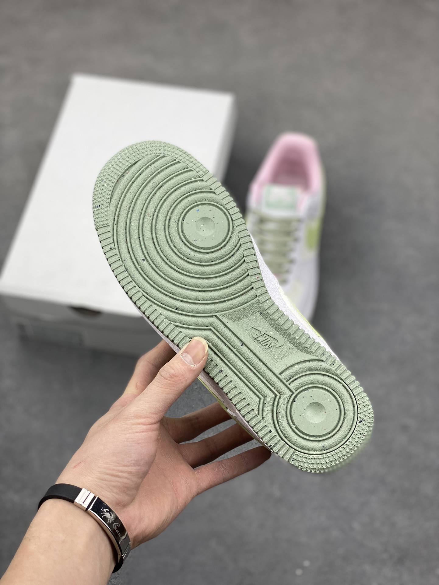 Nike Air Force 1 Low White Yellow Green Pink Women's Casual Shoes 7 i1678667873 5810 5