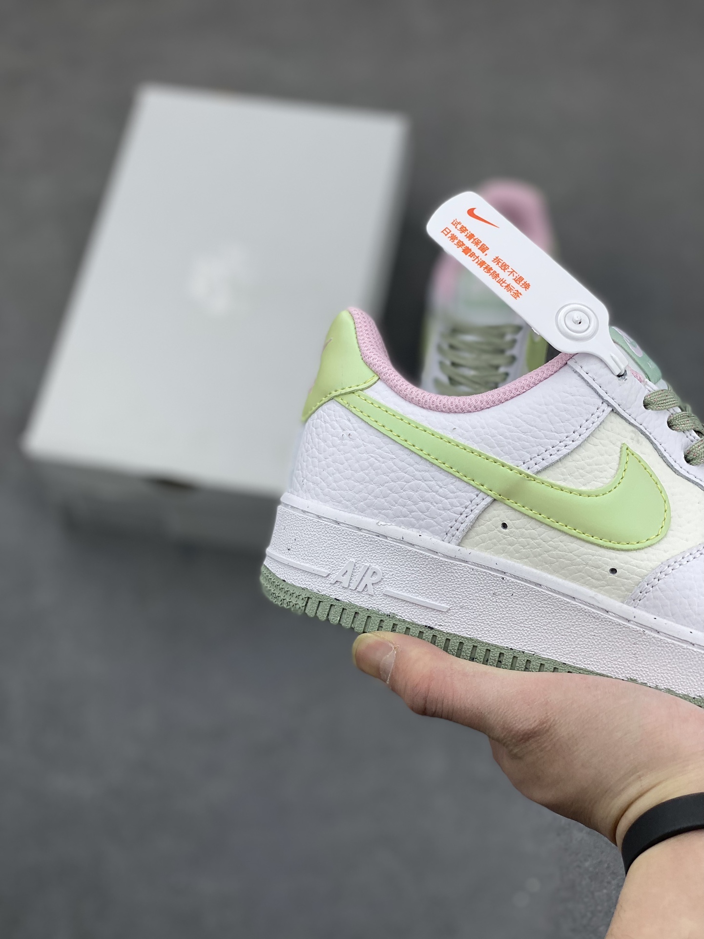 Nike Air Force 1 Low White Yellow Green Pink Women's Casual Shoes 6 i1678667873 7759 4