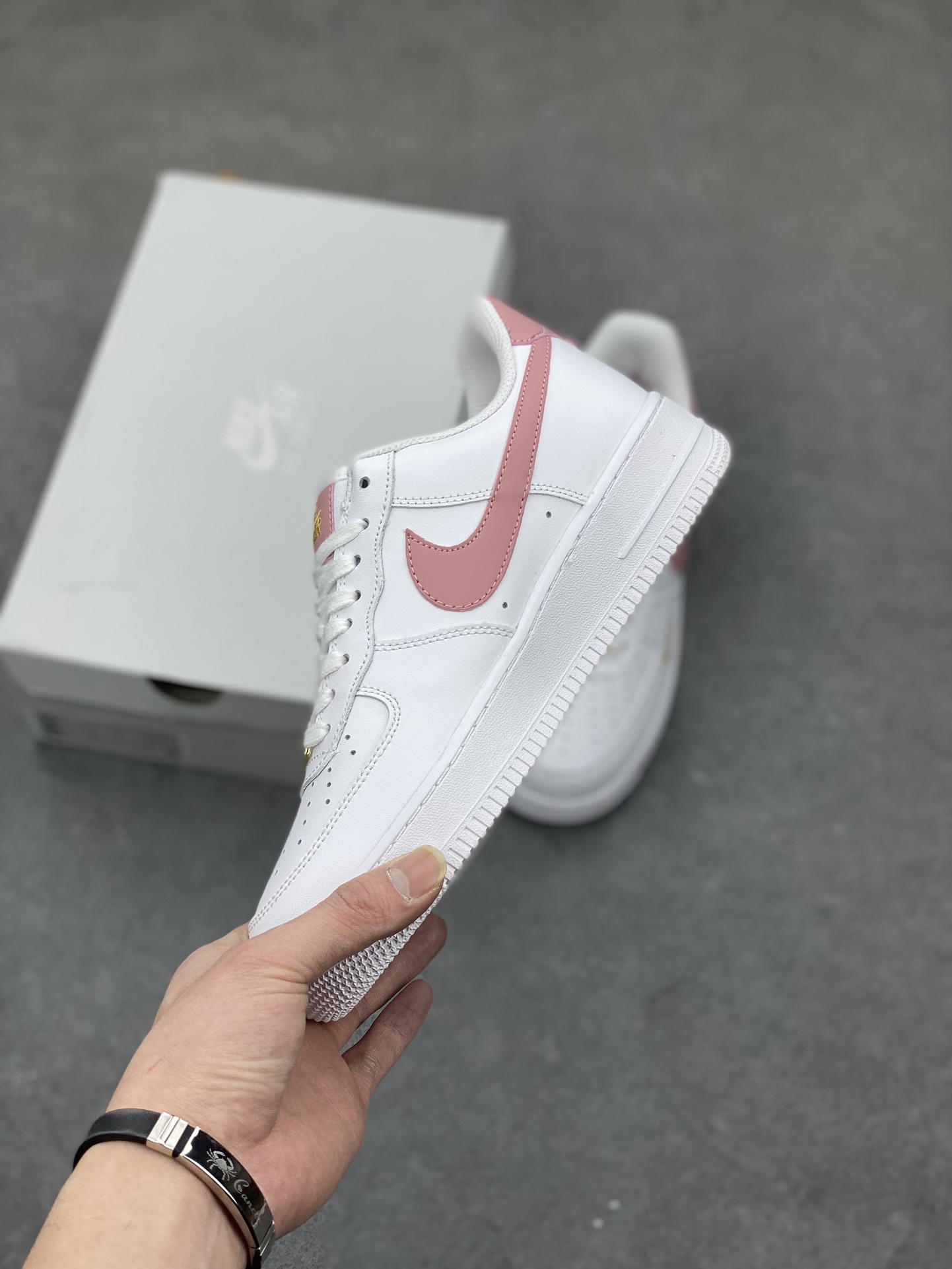 Nike Air Force 1 '07 Low White Pink Gold Women's Shoe - Size 36 to 45 4 i1678668115 3410 2