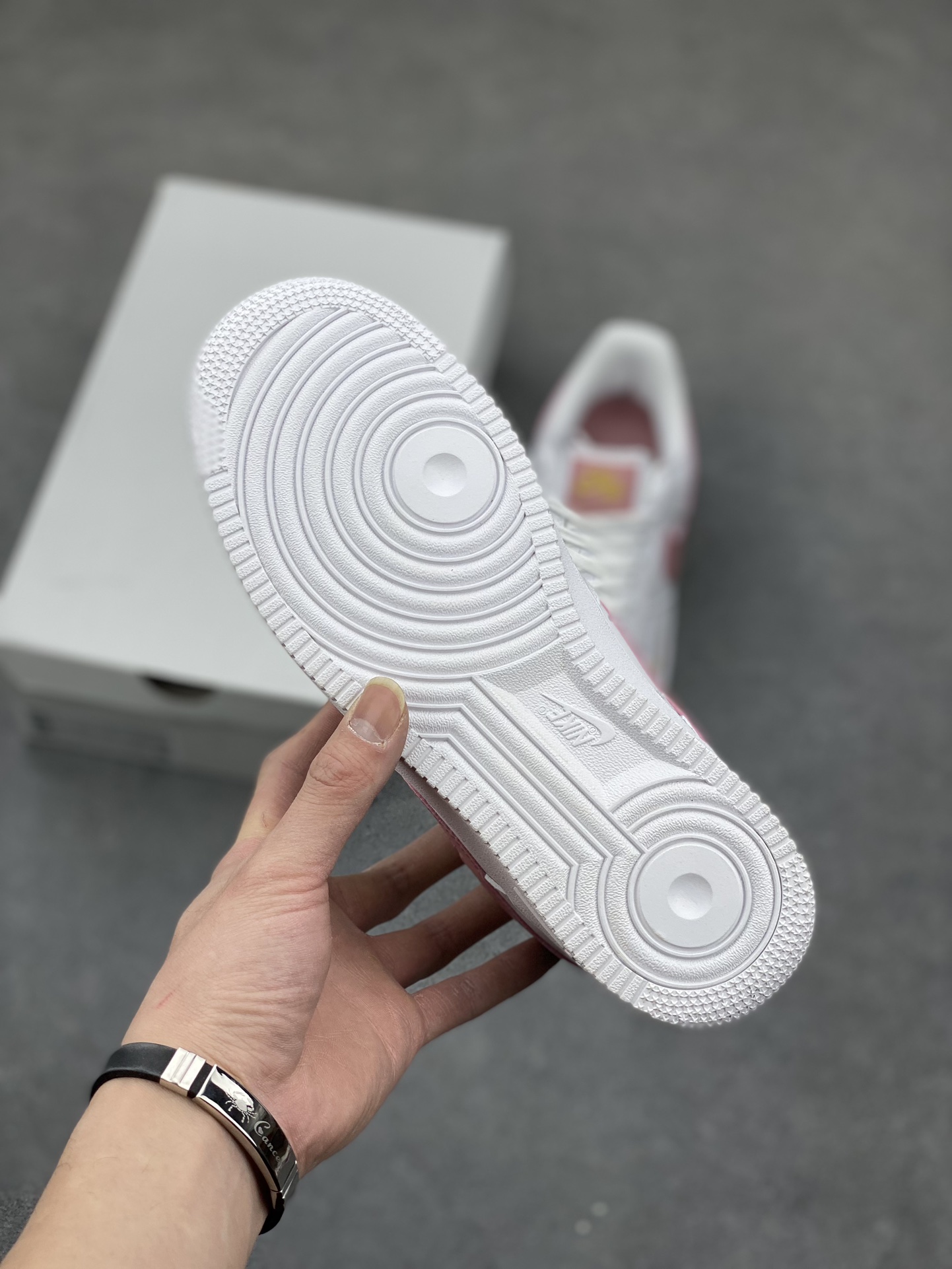 Nike Air Force 1 '07 Low White Pink Gold Women's Shoe - Size 36 to 45 7 i1678668115 3593 5