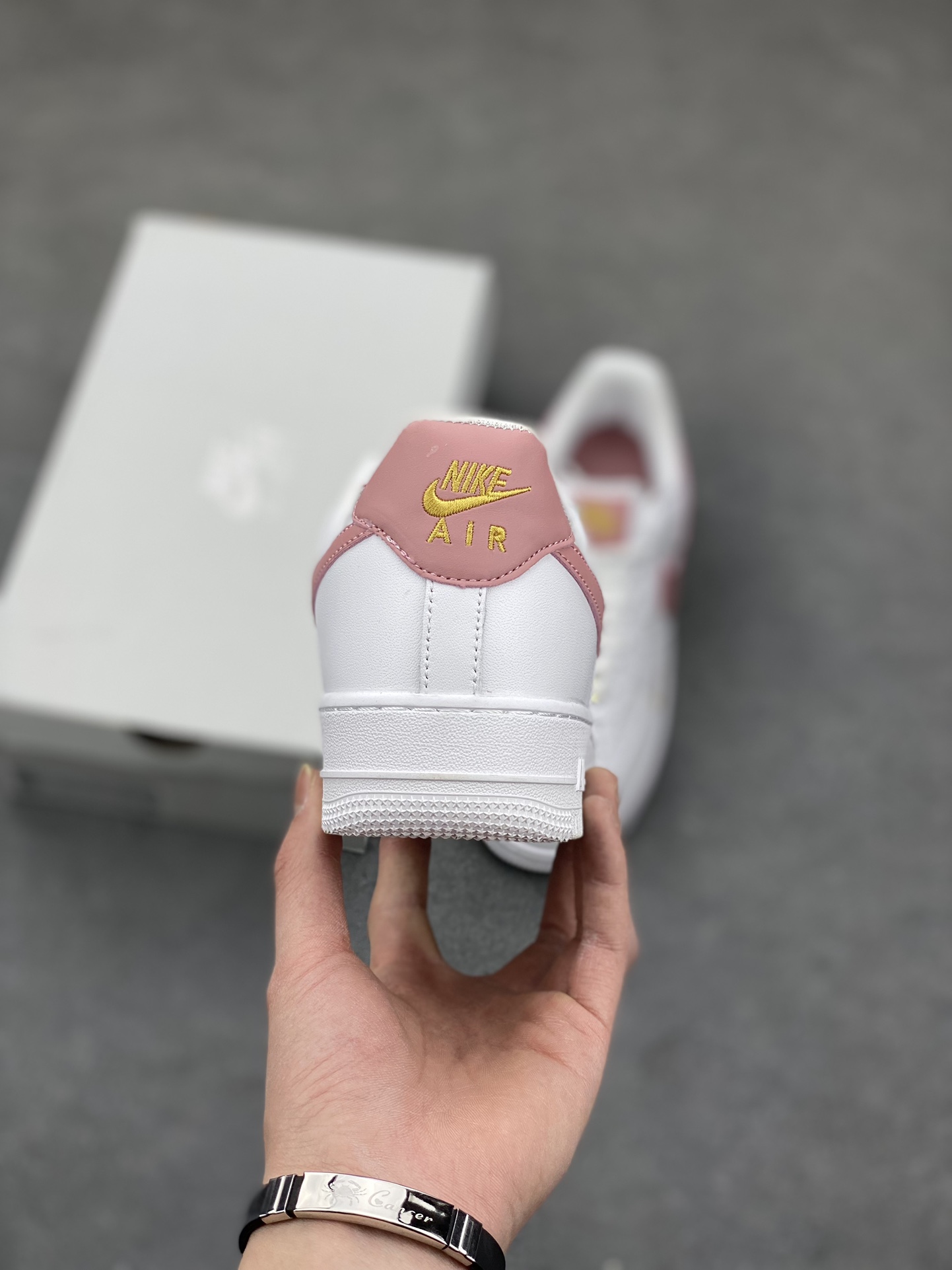 Nike Air Force 1 '07 Low White Pink Gold Women's Shoe - Size 36 to 45 5 i1678668115 6951 3