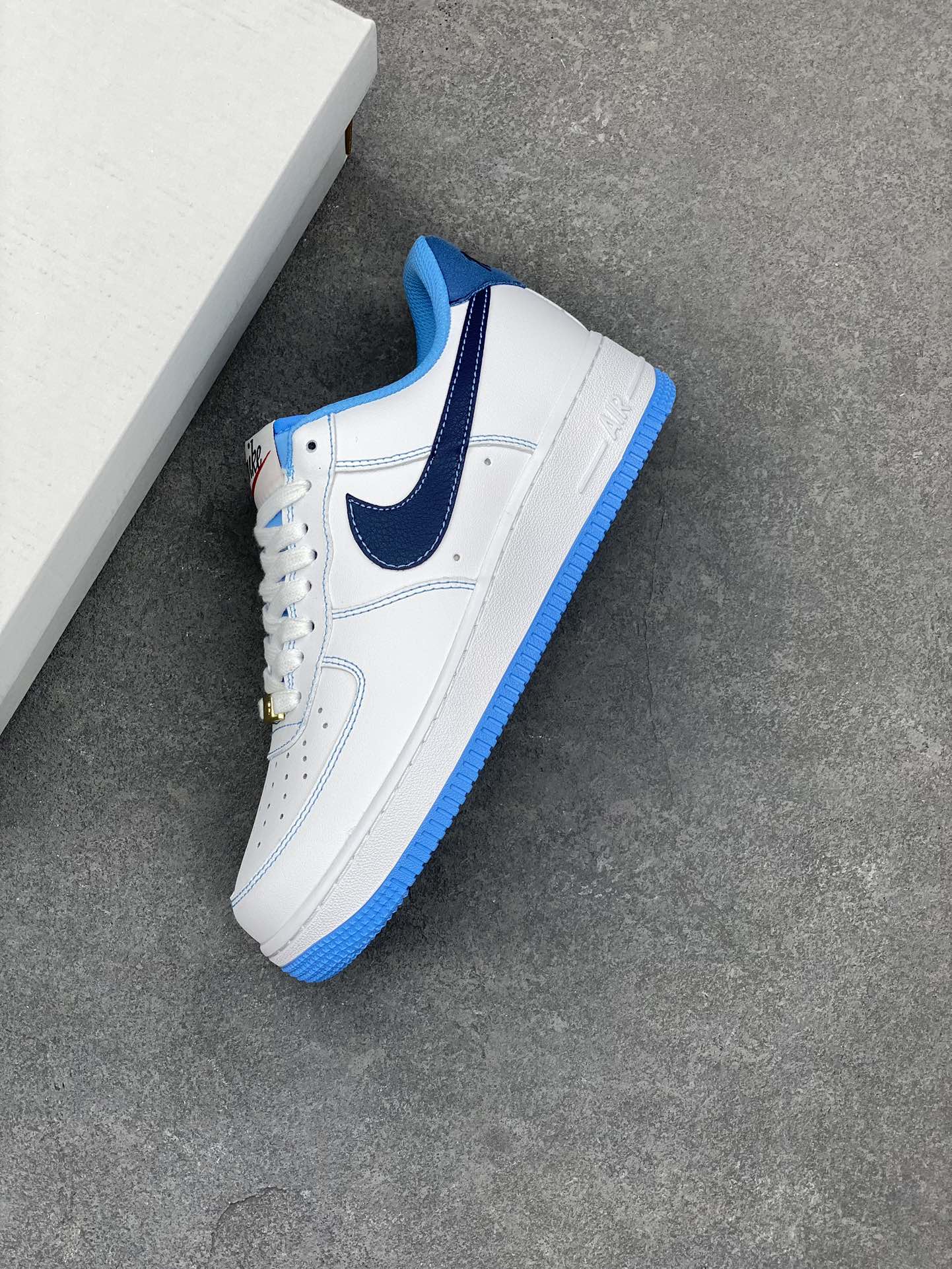 Nike Air Force 1 '07 Low White/Blue Sneakers - Size 36-45 8 i1678668327 4590 6