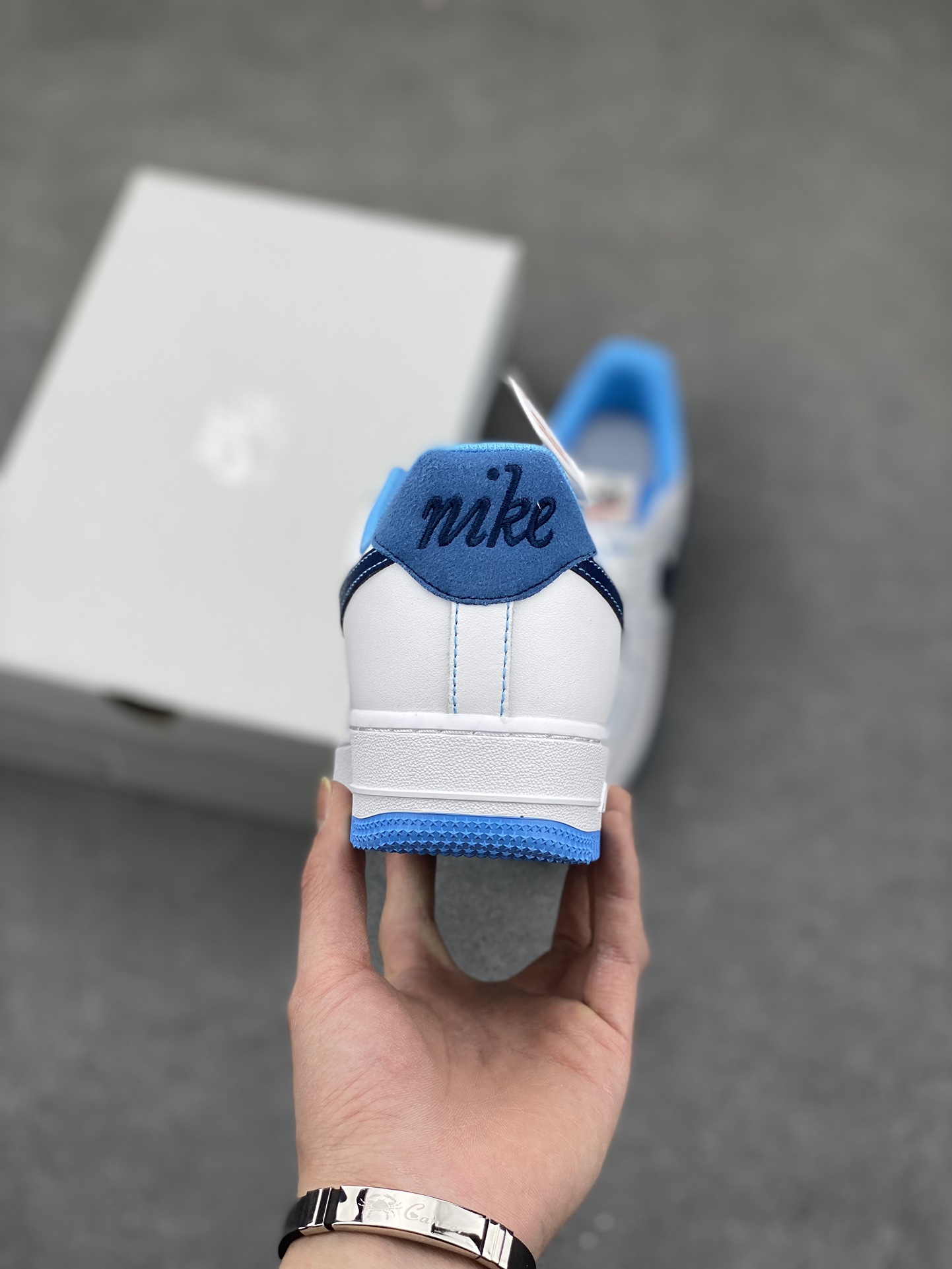 Nike Air Force 1 '07 Low White/Blue Sneakers - Size 36-45 5 i1678668327 8729 3