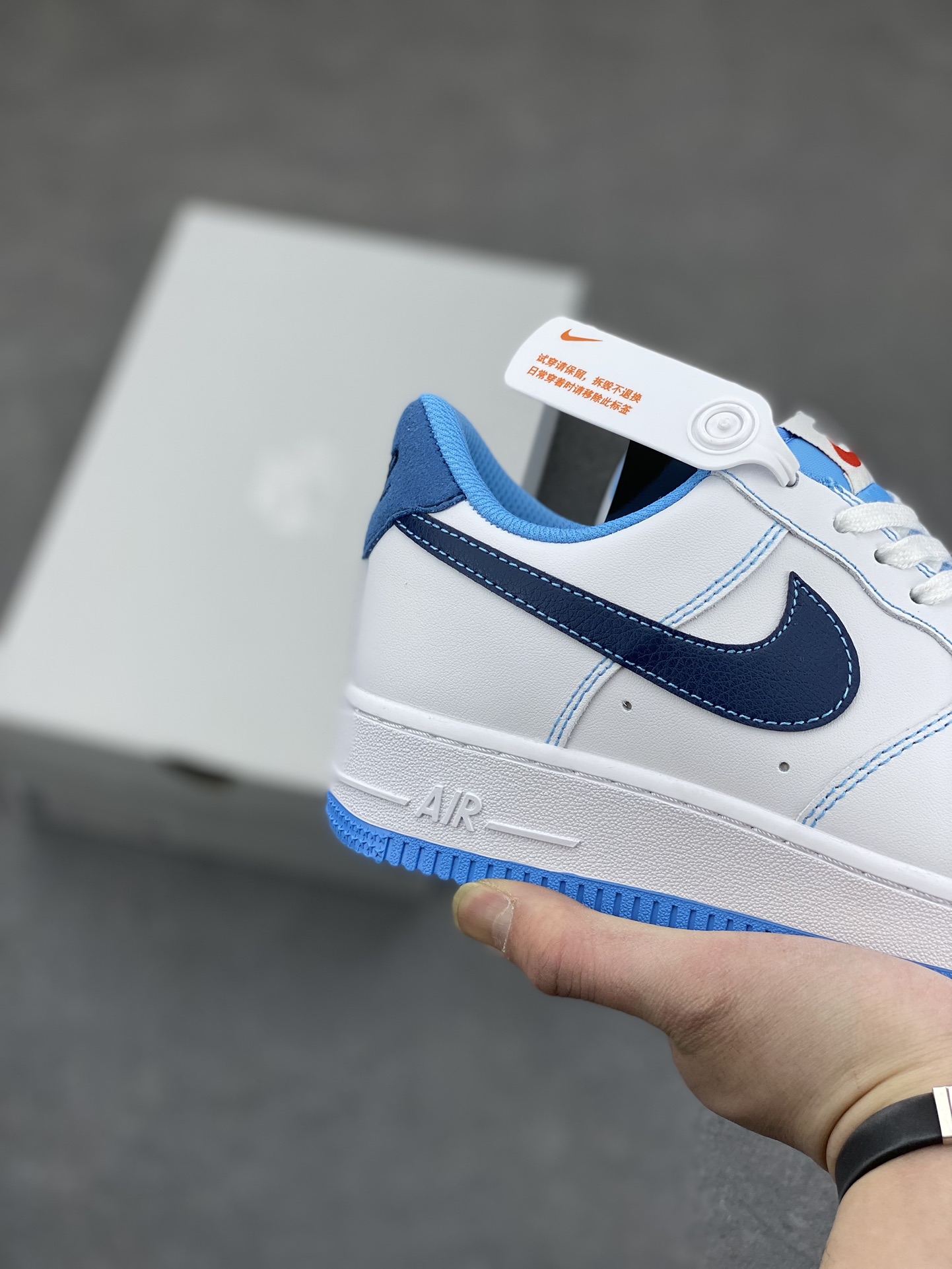 Nike Air Force 1 '07 Low White/Blue Sneakers - Size 36-45 6 i1678668327 9051 4