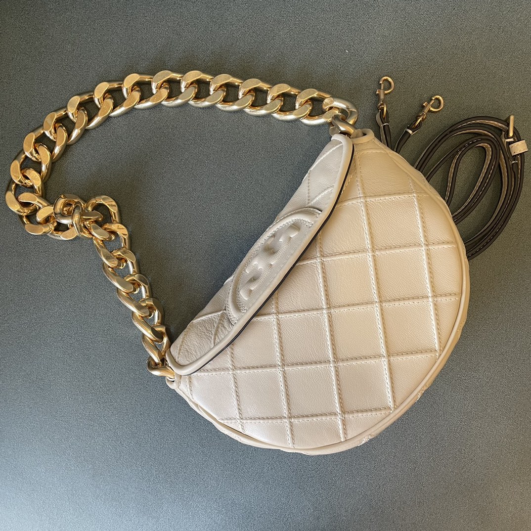 Tory Burch FLEMING 迷你软皮新月包