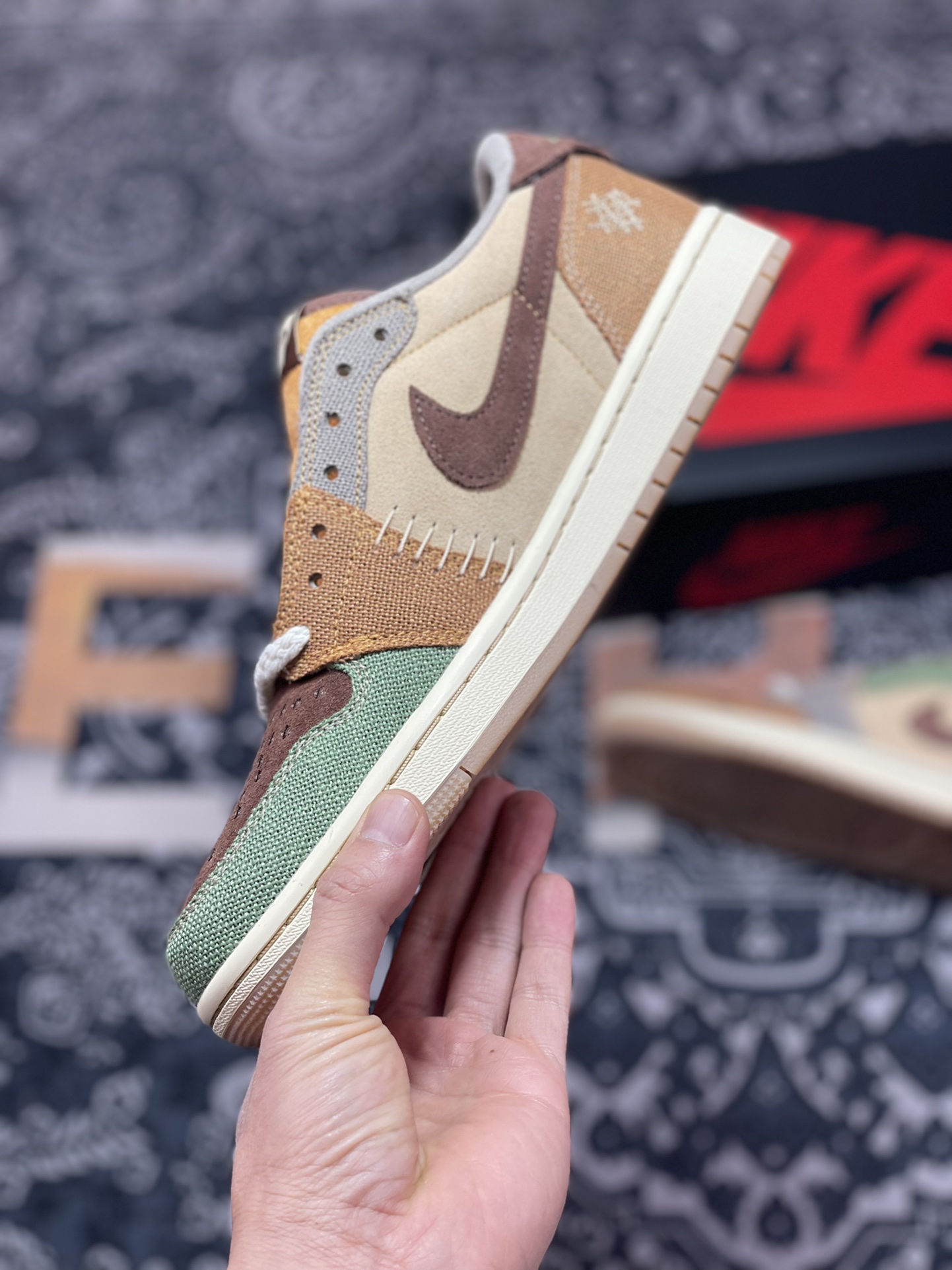 260 Zion Williamson x Air Jordan 1 Low 联名巫毒棕色  DZ7292-200