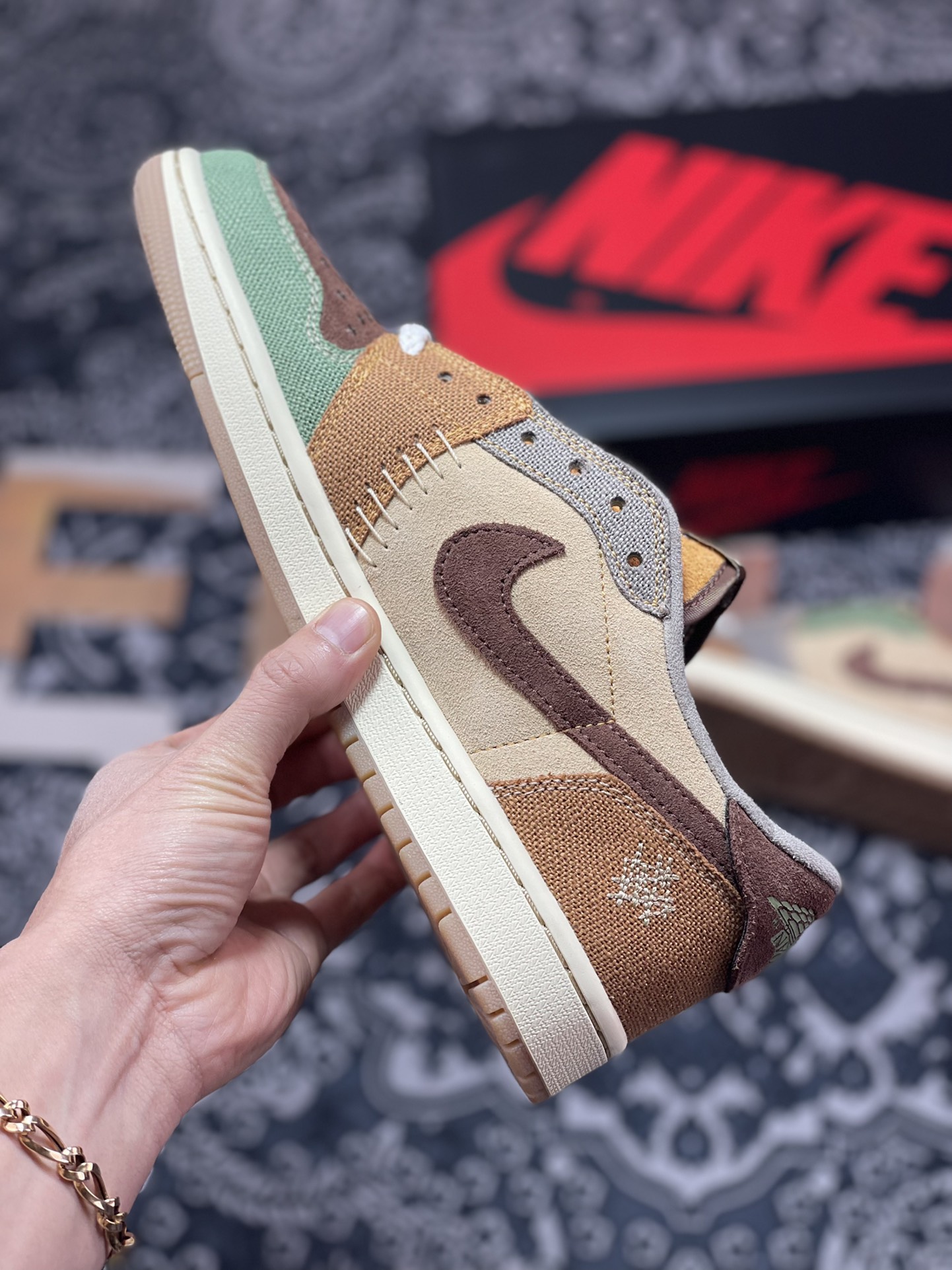 260 Zion Williamson x Air Jordan 1 Low 联名巫毒棕色  DZ7292-200