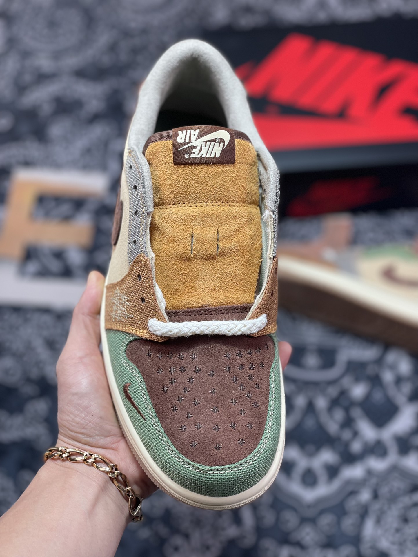 260 Zion Williamson x Air Jordan 1 Low 联名巫毒棕色  DZ7292-200