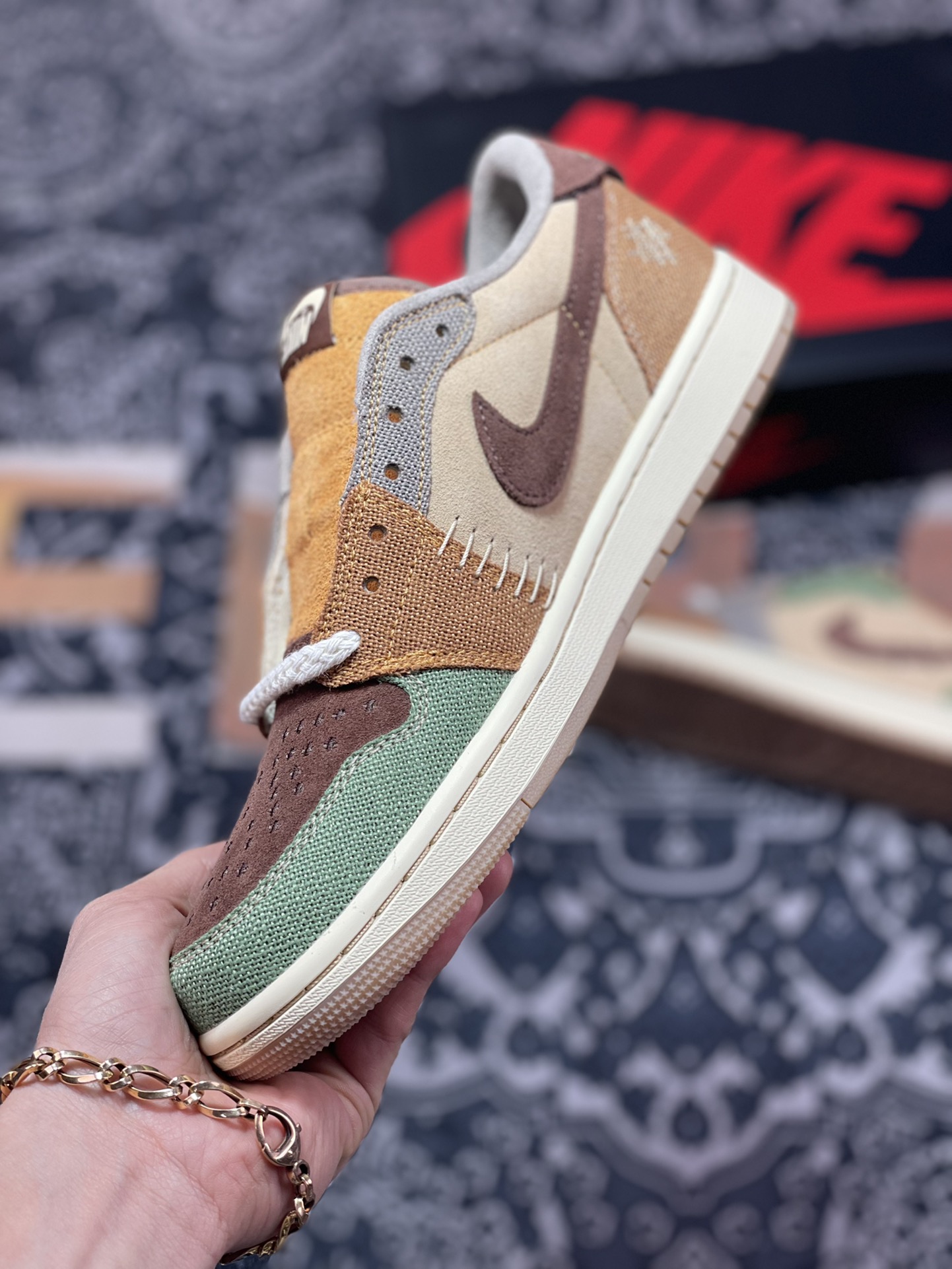 260 Zion Williamson x Air Jordan 1 Low 联名巫毒棕色  DZ7292-200