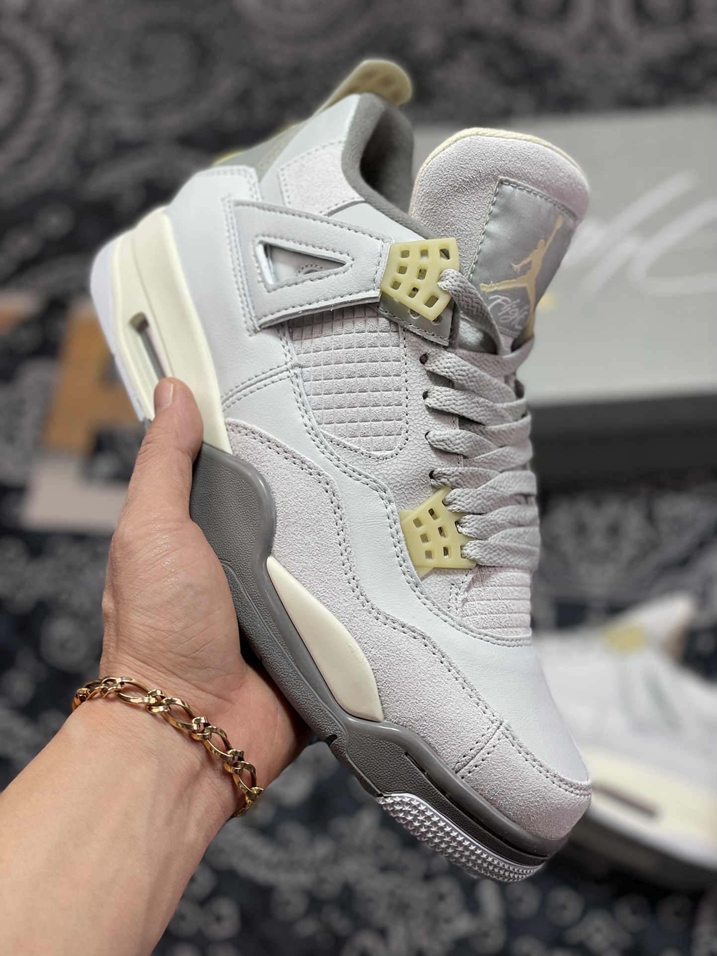 260 Air Jordan 4 Retro SE Craft”Photon Dust”AJ4代中帮篮球鞋“复古灰麂皮”DV3742-021