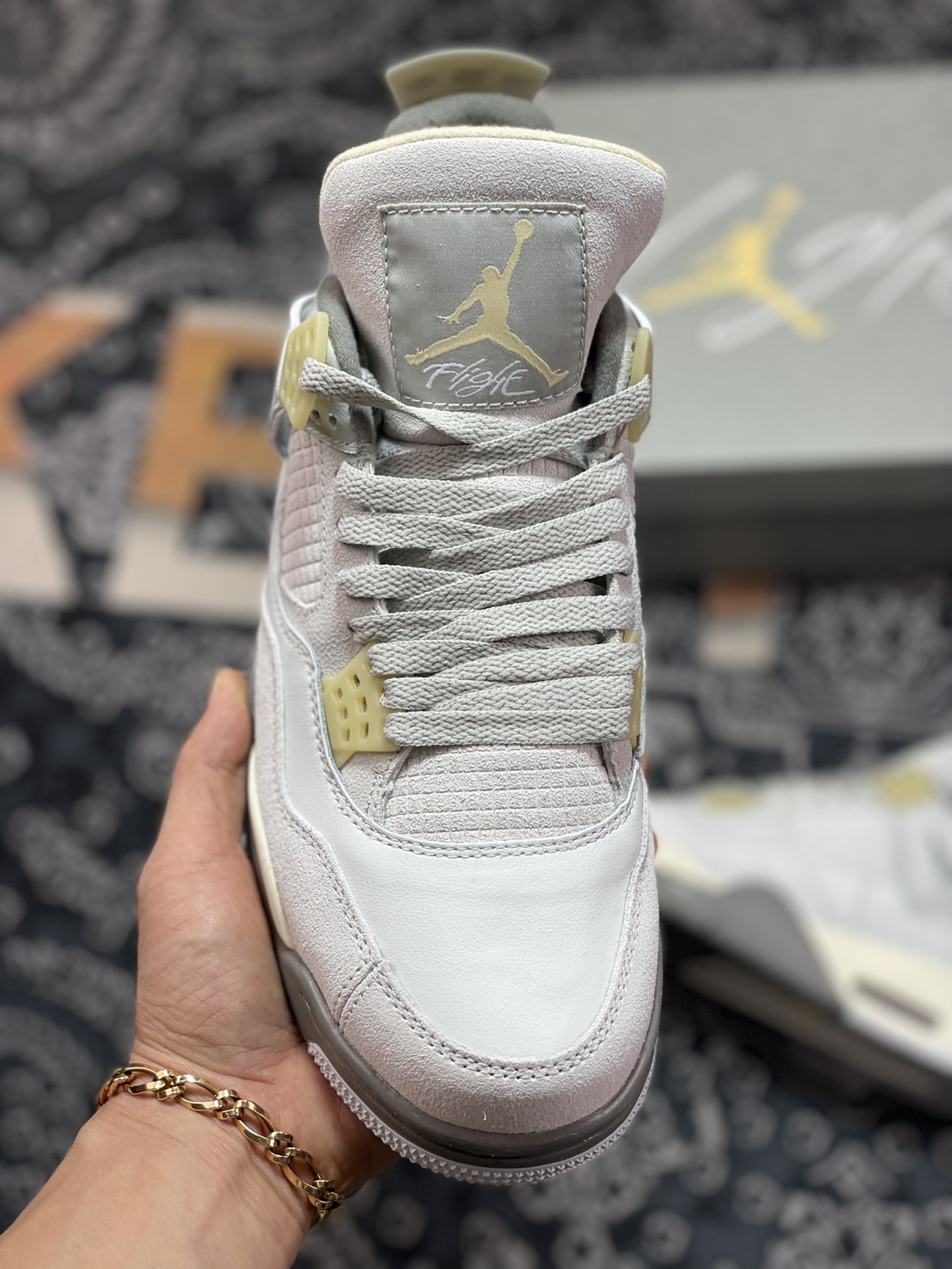 260 Air Jordan 4 Retro SE Craft”Photon Dust”AJ4代中帮篮球鞋“复古灰麂皮”DV3742-021