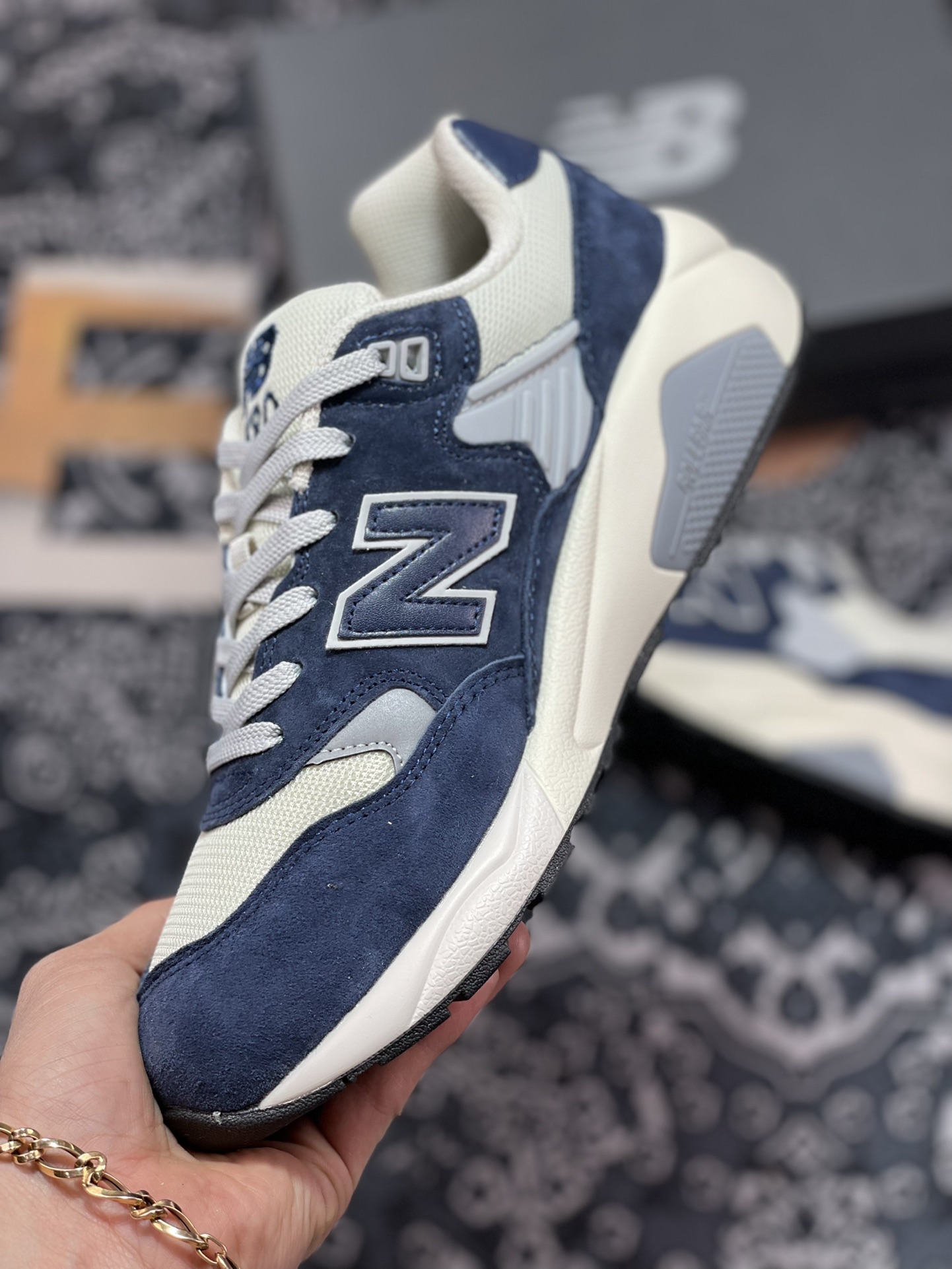 New Balance MT580 Series Classic Retro Casual Sports Jogging ”Midnight Blue Gray” MT580OG2