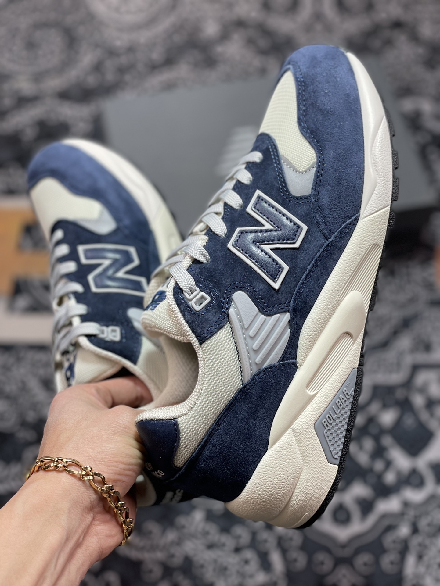 New Balance MT580 Series Classic Retro Casual Sports Jogging ”Midnight Blue Gray” MT580OG2