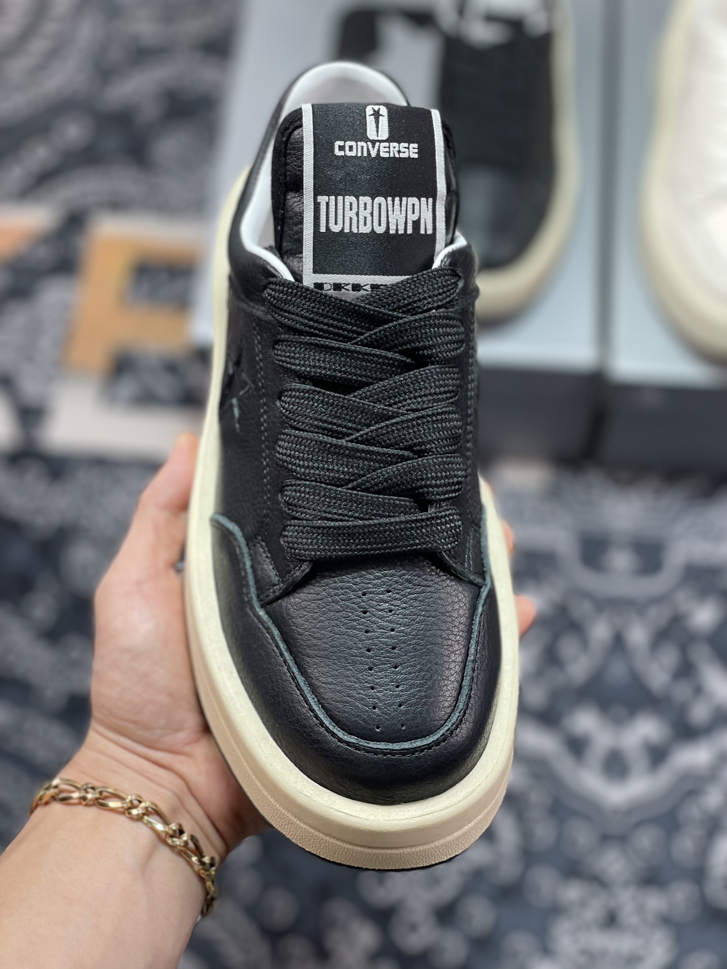 DRKSHDW x Converse TURBODRK Chuck 70 Low TURBOWPN”Black Cloud Cream”Modern 172343C