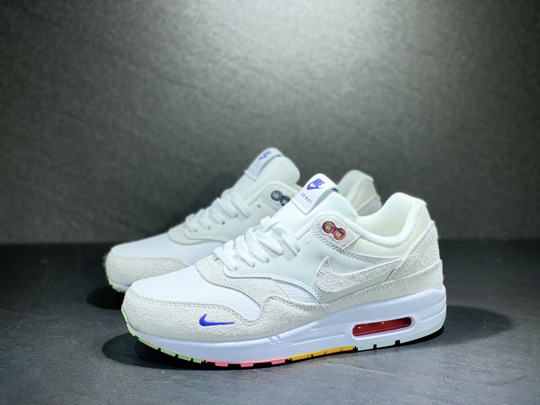200 NIKE AIR MAX 1 pom poms冬去春来米白色 FB4959-121