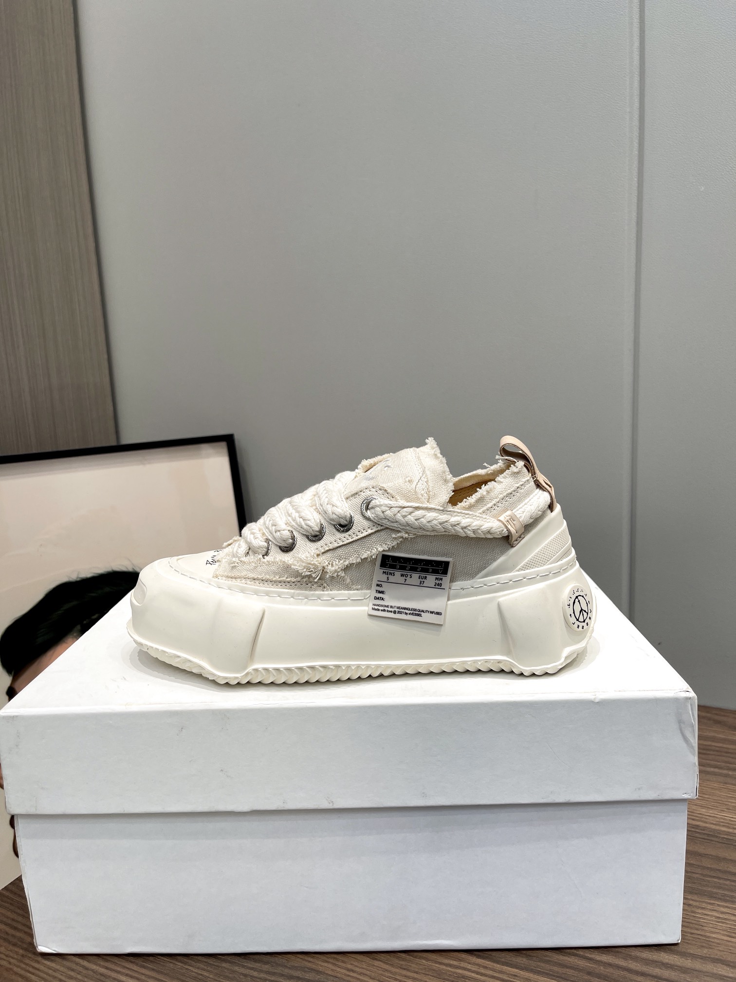 Xvesel G.O.P. 2.0 Marshmallow Low Sneakers: Stylish Design with Comfortable Lift - 图片 8